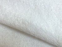 Tissu éponge unie blanche