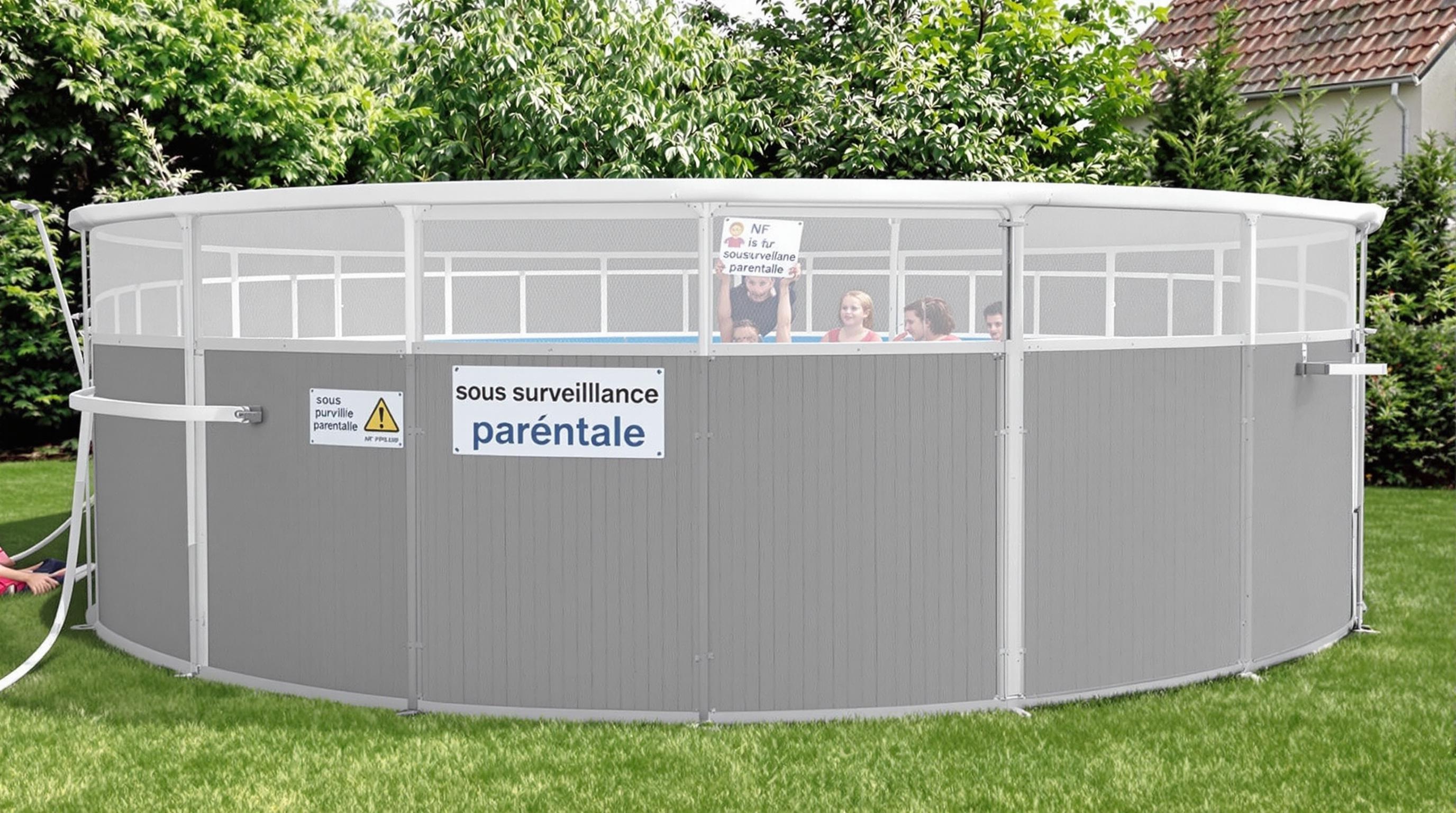 Abri piscine sécurisé norme NF P90-309 enfants surveillés