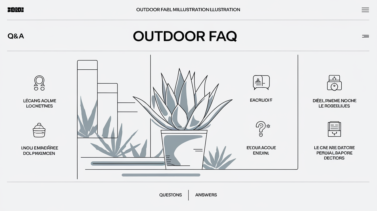 FAQ graphique sur Agave americana en pot