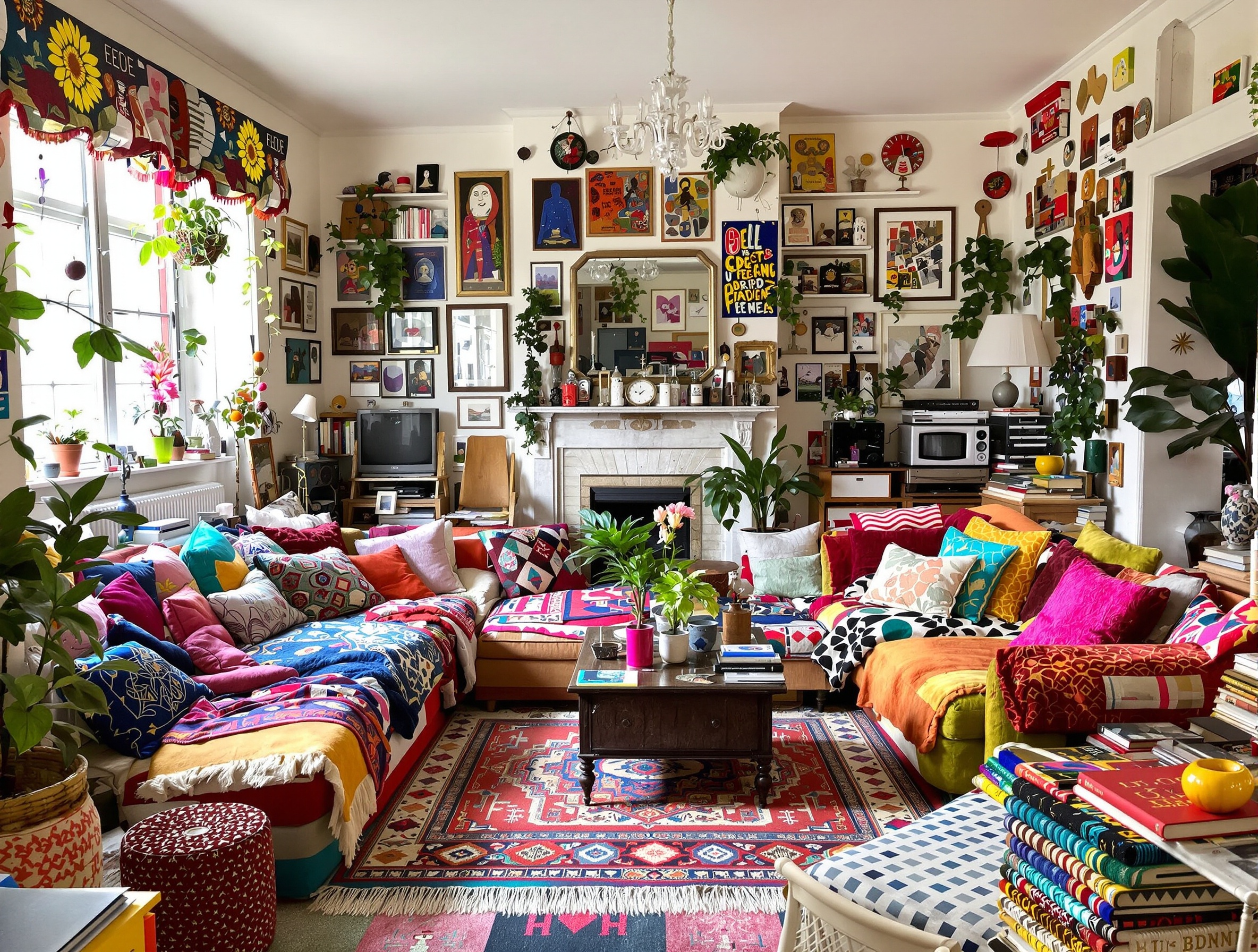 ambiance appartement éclectique joyeux personnalisé vivant