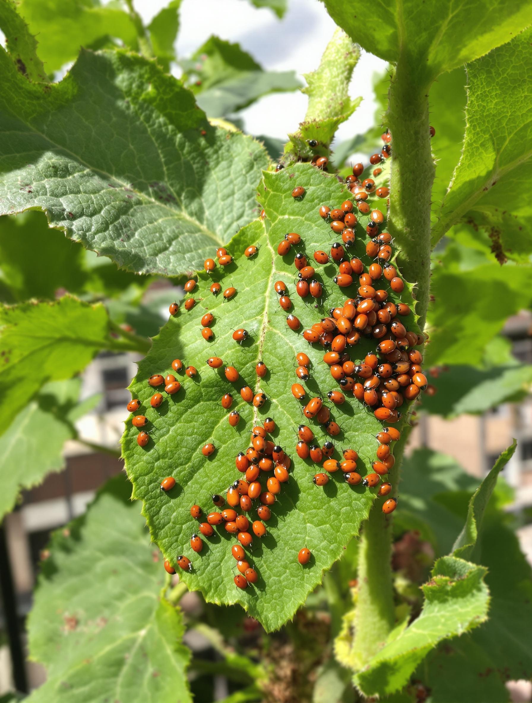 Coccinelles contre araignee rouge puceron aubergine Avengers