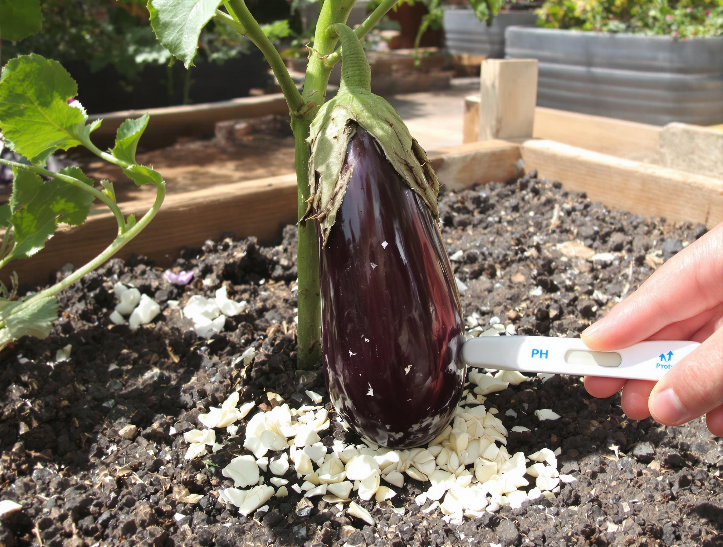 Symptôme nœud chétif coquille œuf pH aubergine