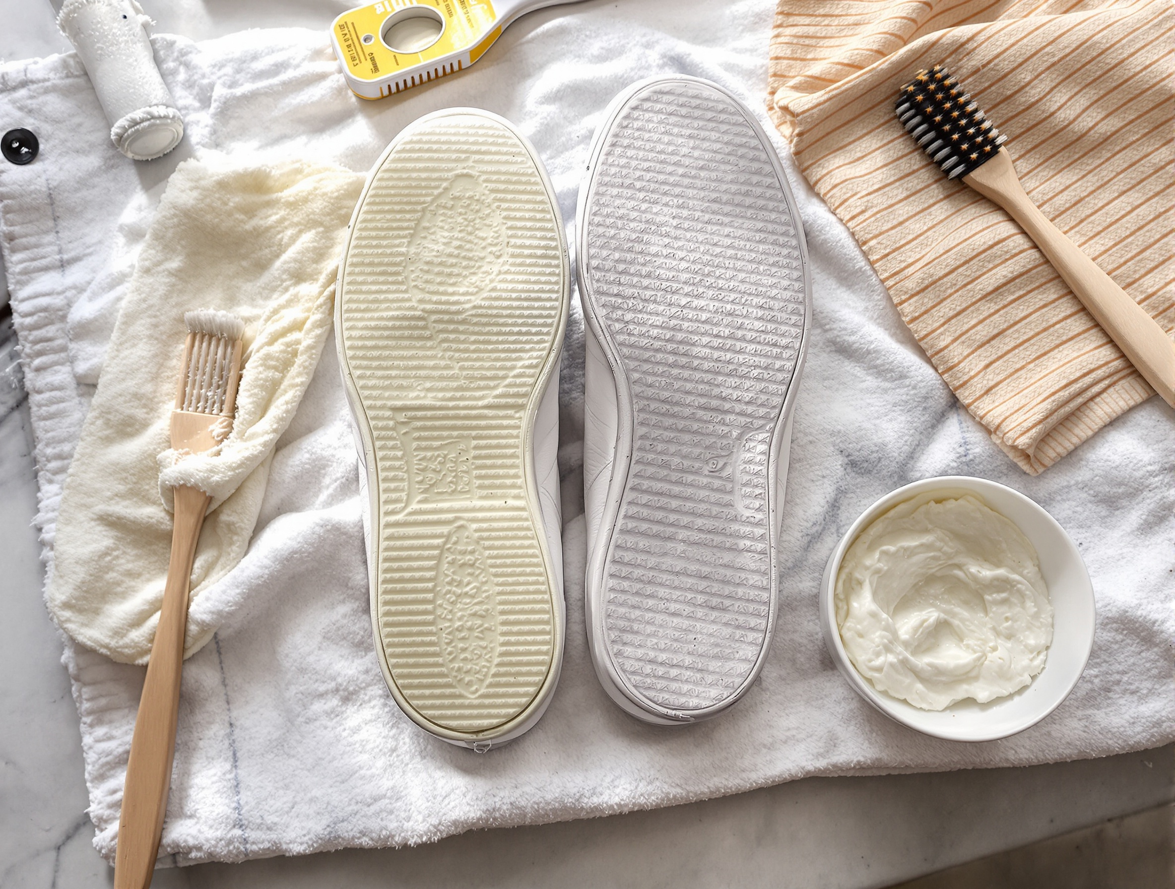 Accessoires authentiques nettoyage semelles blanches baskets