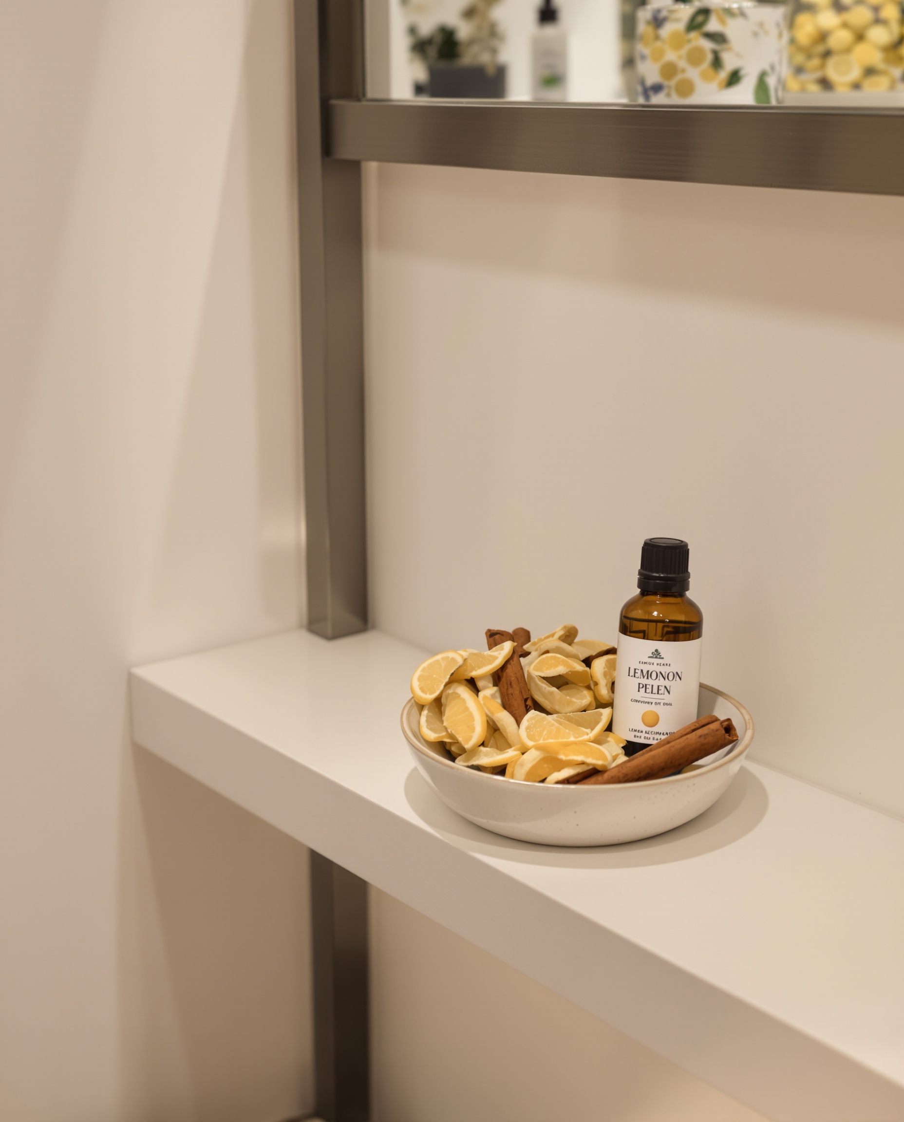 Pot-pourri naturel maison aux agrumes et cannelle pour toilettes