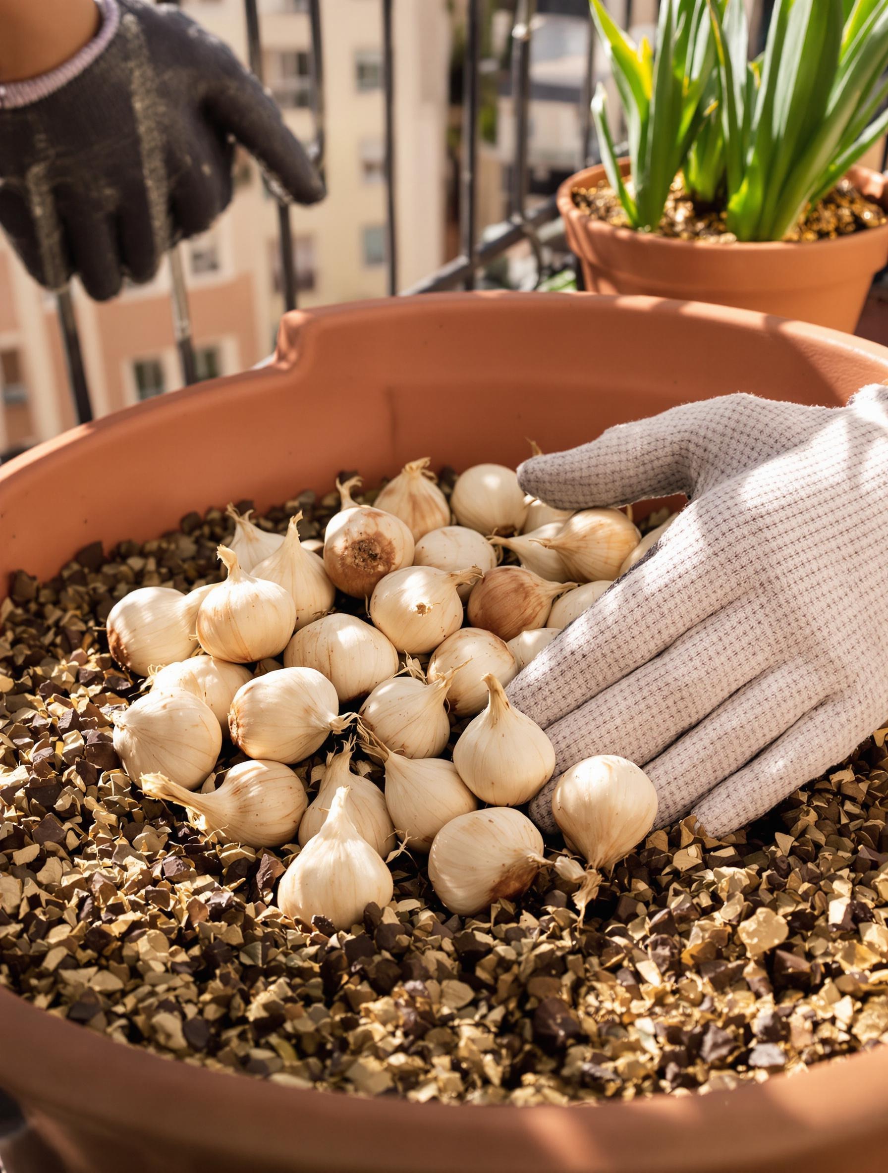 Bulbes divisés de narcisses prêts pour une plantation en pot ou en pleine terre.