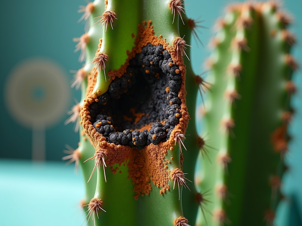 Cactus coupe chirurgicale pourriture cannelle fongicide maison