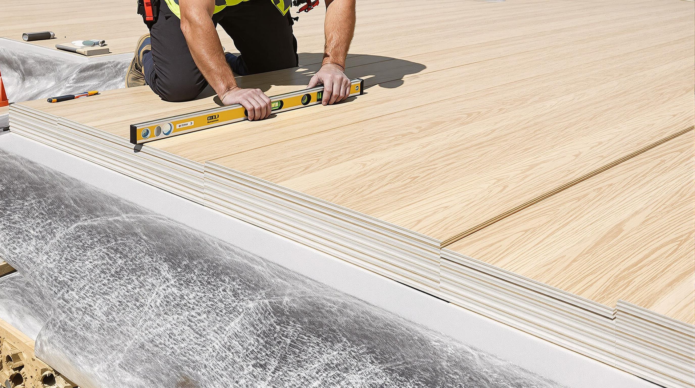 Préparation professionnelle support OSB extérieur avec sous-couche respirante