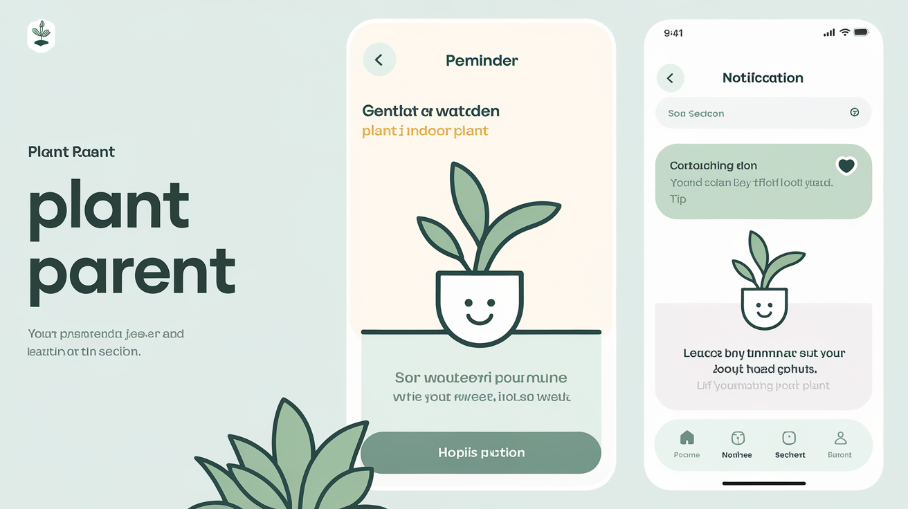 Interface Plant Parent rappel arrosage plante