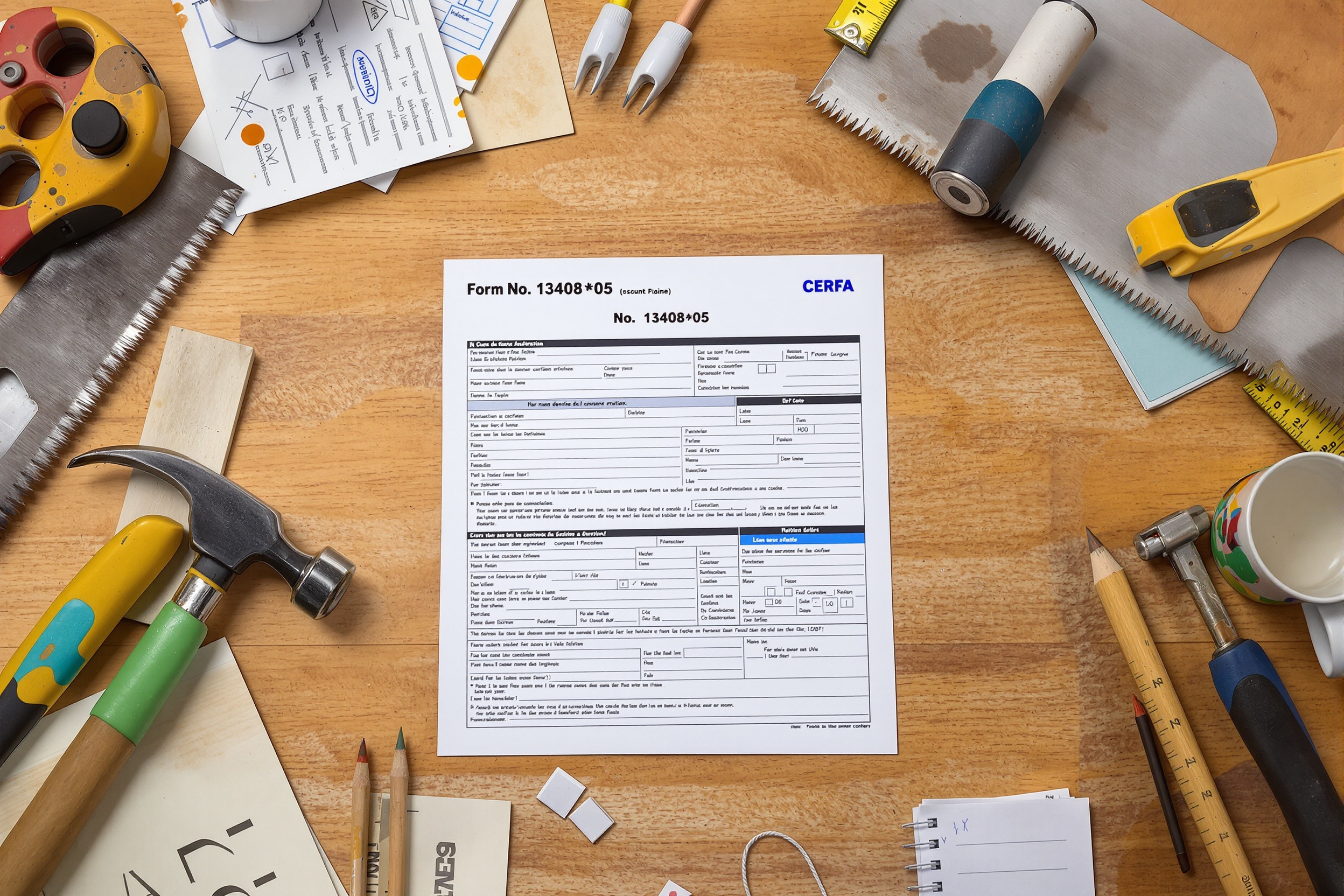 formulaire Cerfa DAACT version bricolage administratif