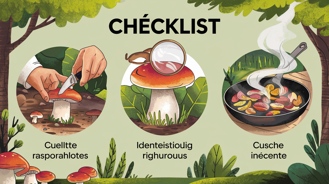 Checklist pour une cueillette responsable, une identification rigoureuse et une cuisine inspirée avec l'Hygrophore de mars