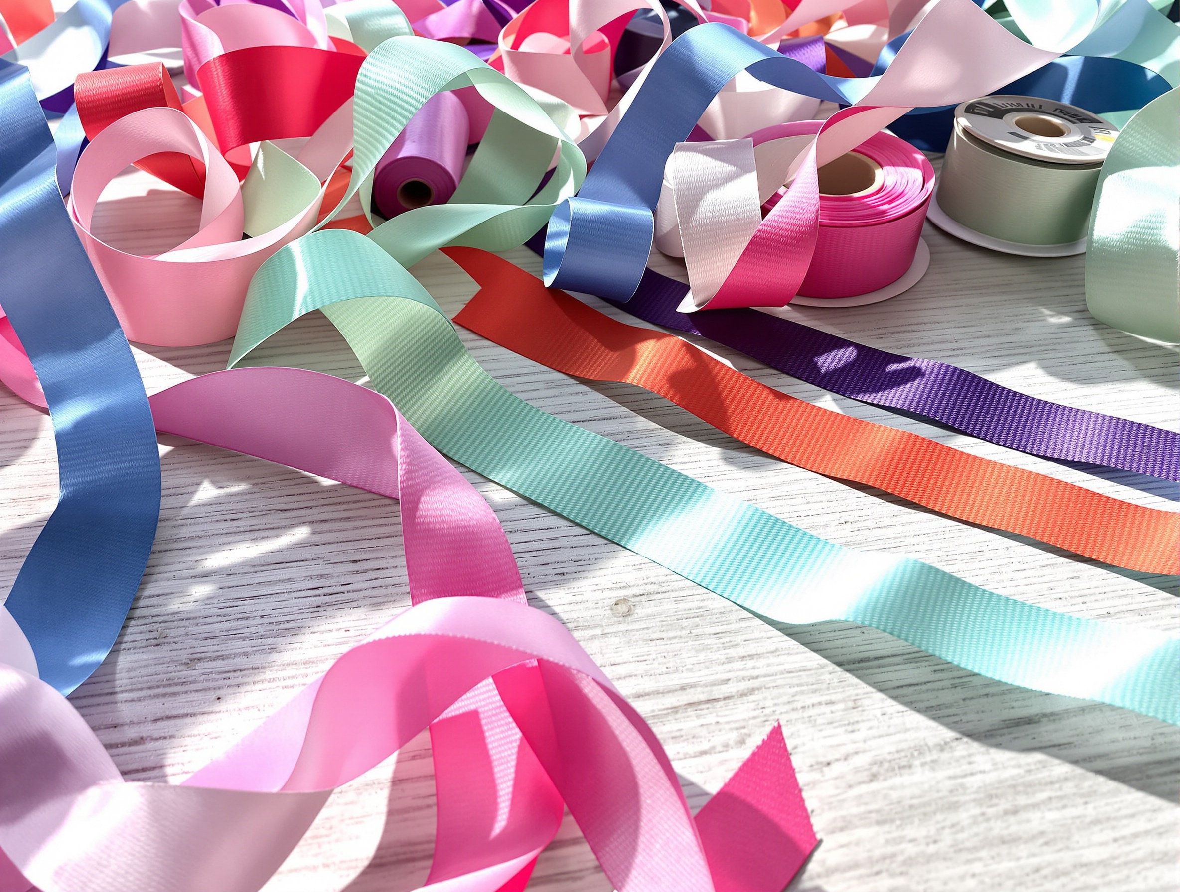 Collection variée de rubans couture : satin, coton, sergé, enroulés et prêts à l'emploi pour un projet créatif. Impossible de se tromper d'histoire avec ce casting.