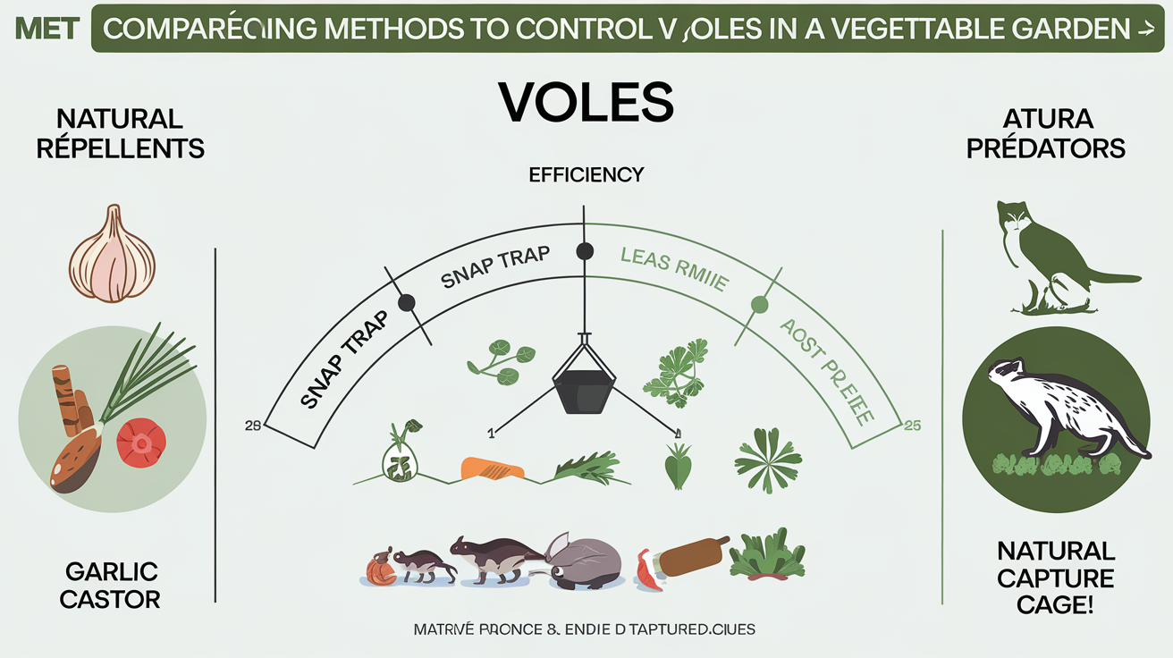 tableau comparatif méthodes anti-mulots jardin potager
