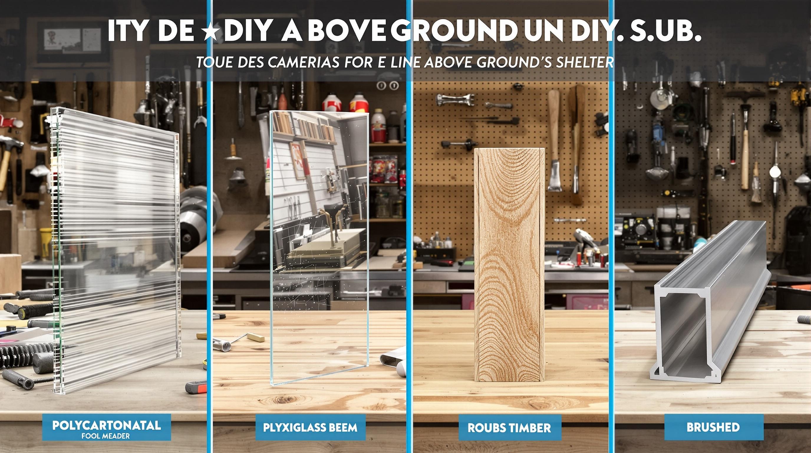 Comparatif matériaux abri piscine DIY