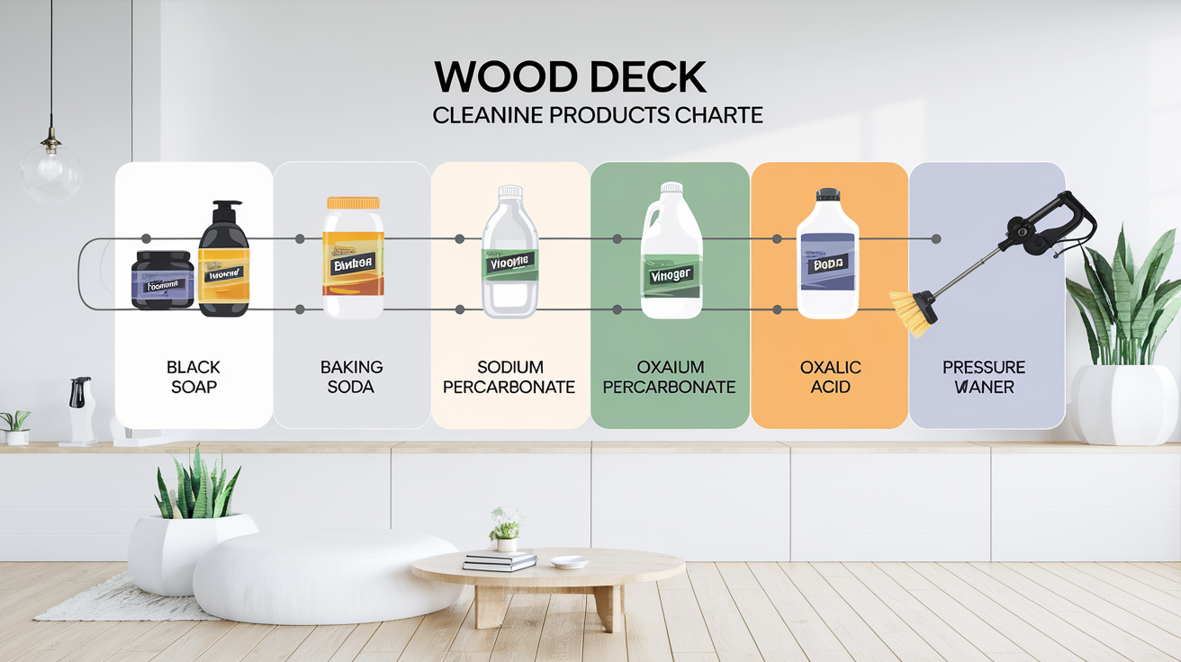 Comparatif visuel des produits pour nettoyer une terrasse en bois : efficacité et écologie