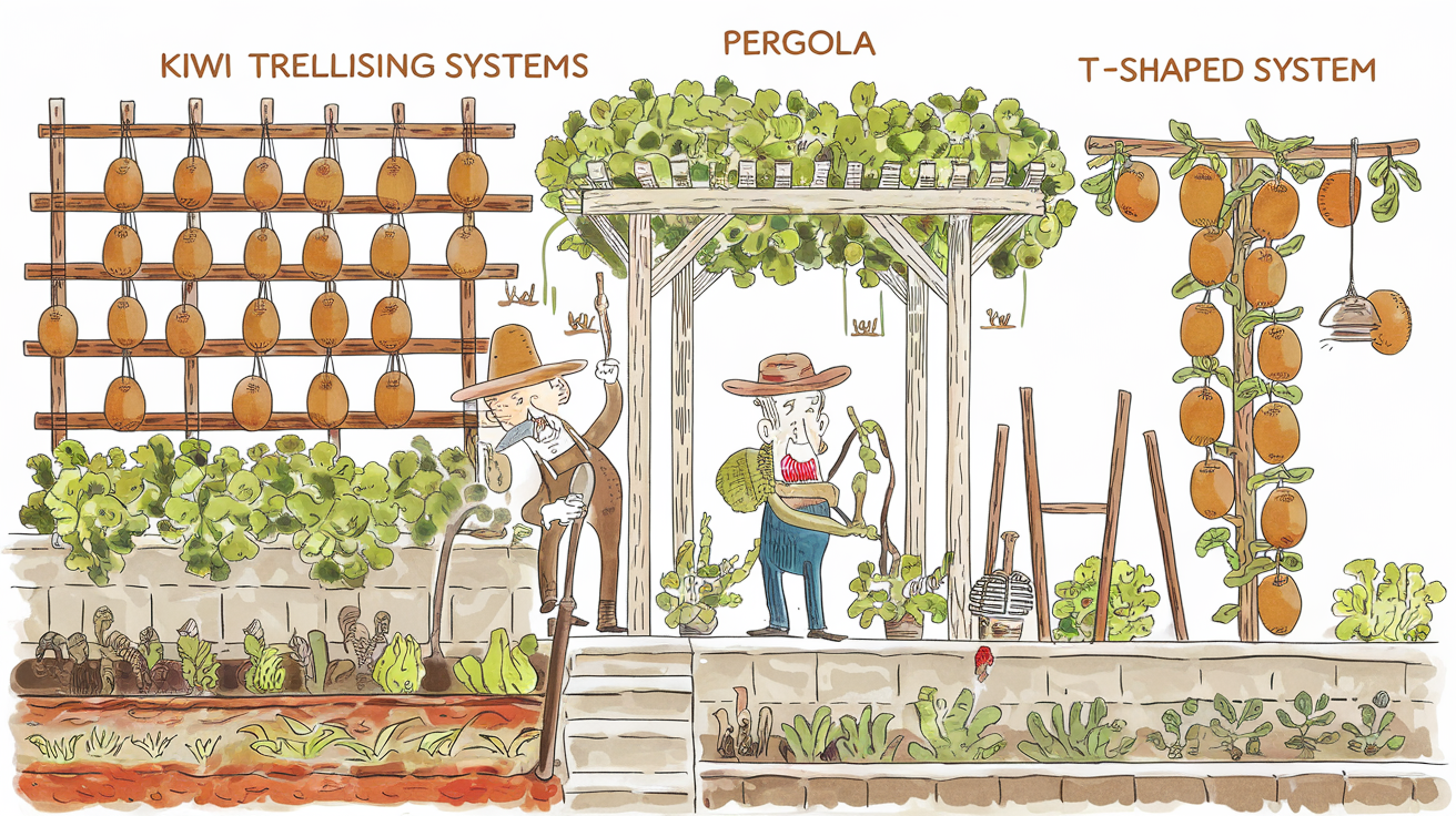comparatif supports palissage kiwi