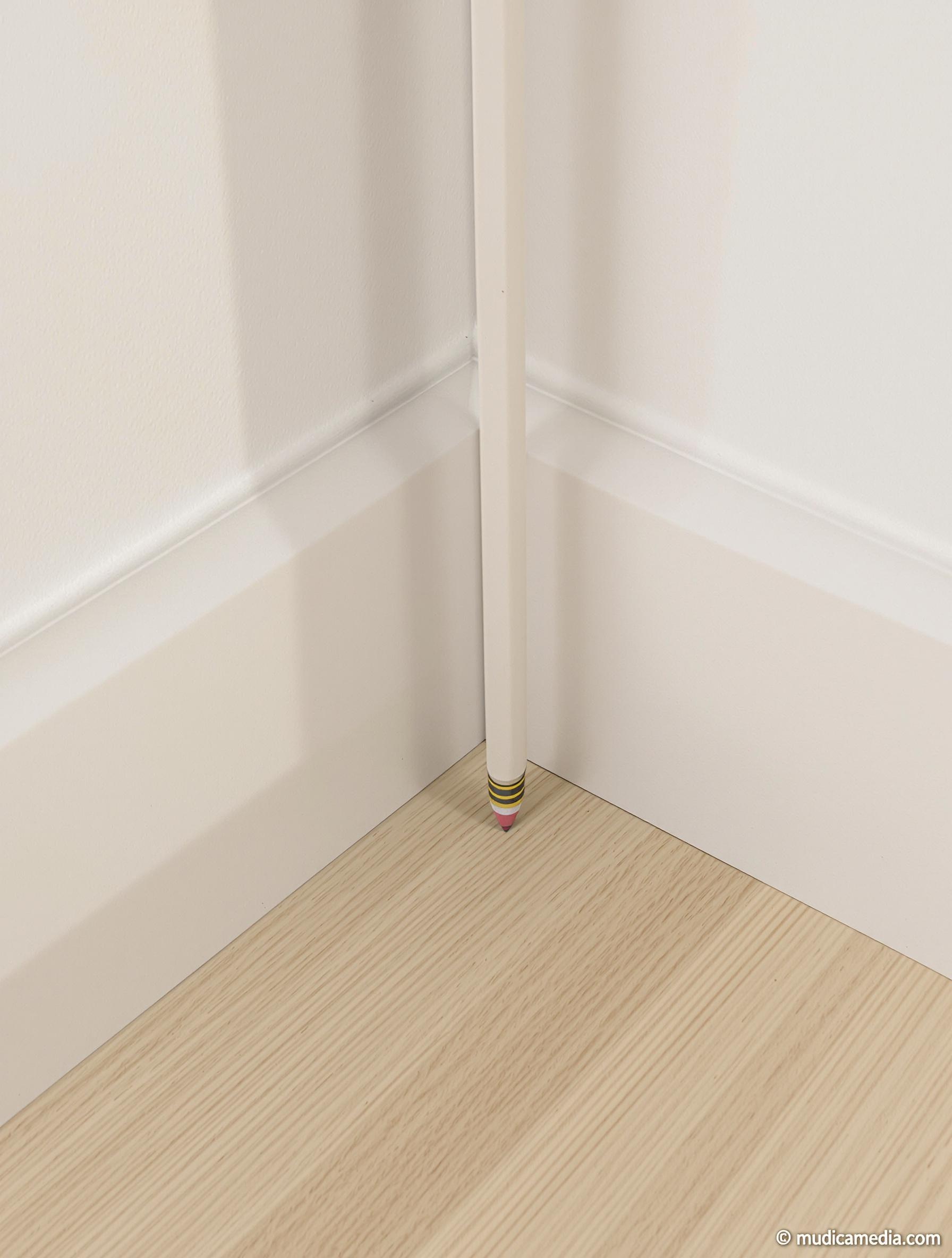 Un crayon utilisé pour identifier un angle intérieur ou extérieur