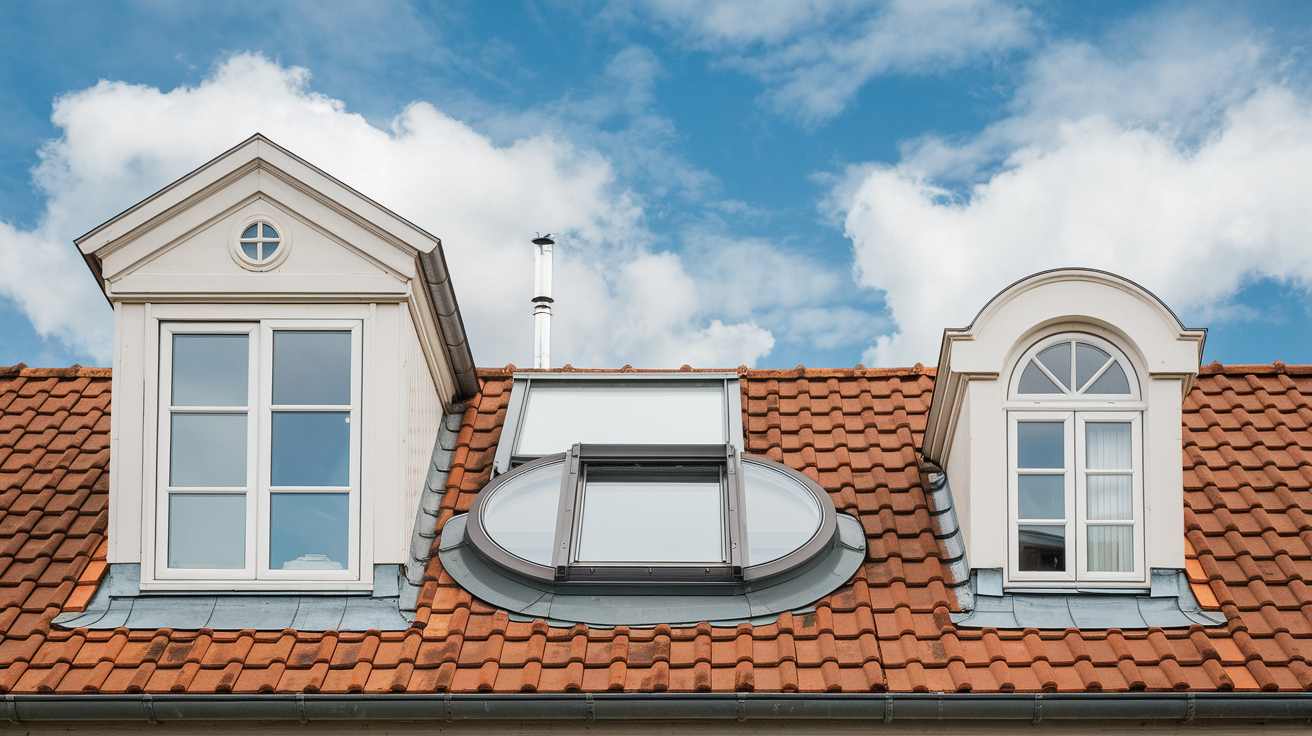 Croquis humoristique chien-assis lucarne velux