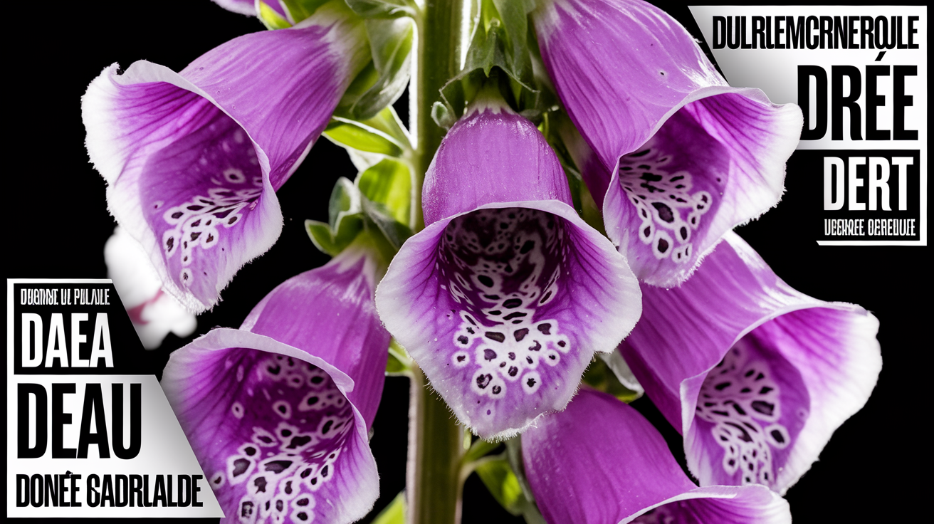 Digitale pourpre toxique, beauté dangereuse au jardin