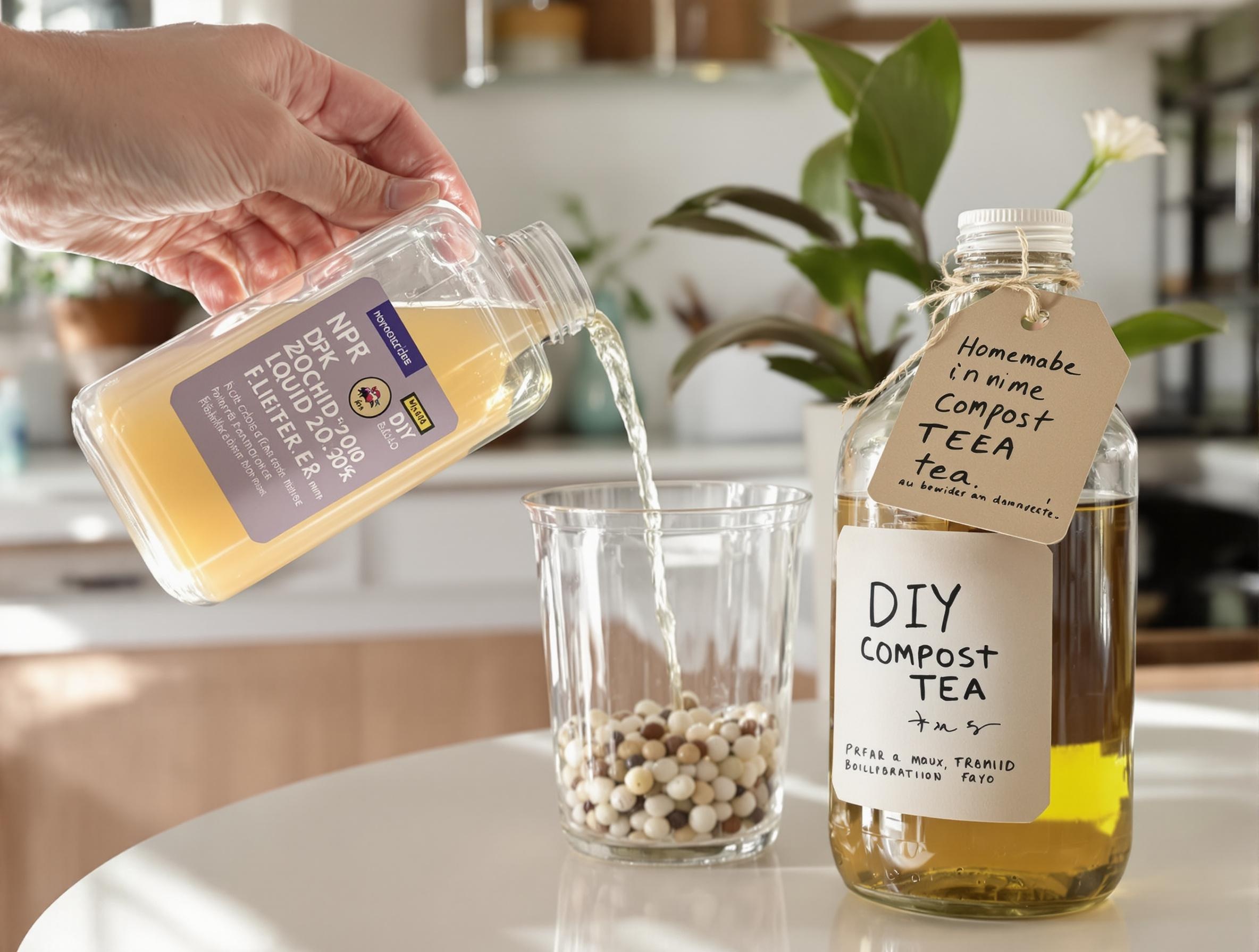Engrais NPK 20-20-20 et thé de compost DIY pour vanillier intérieur