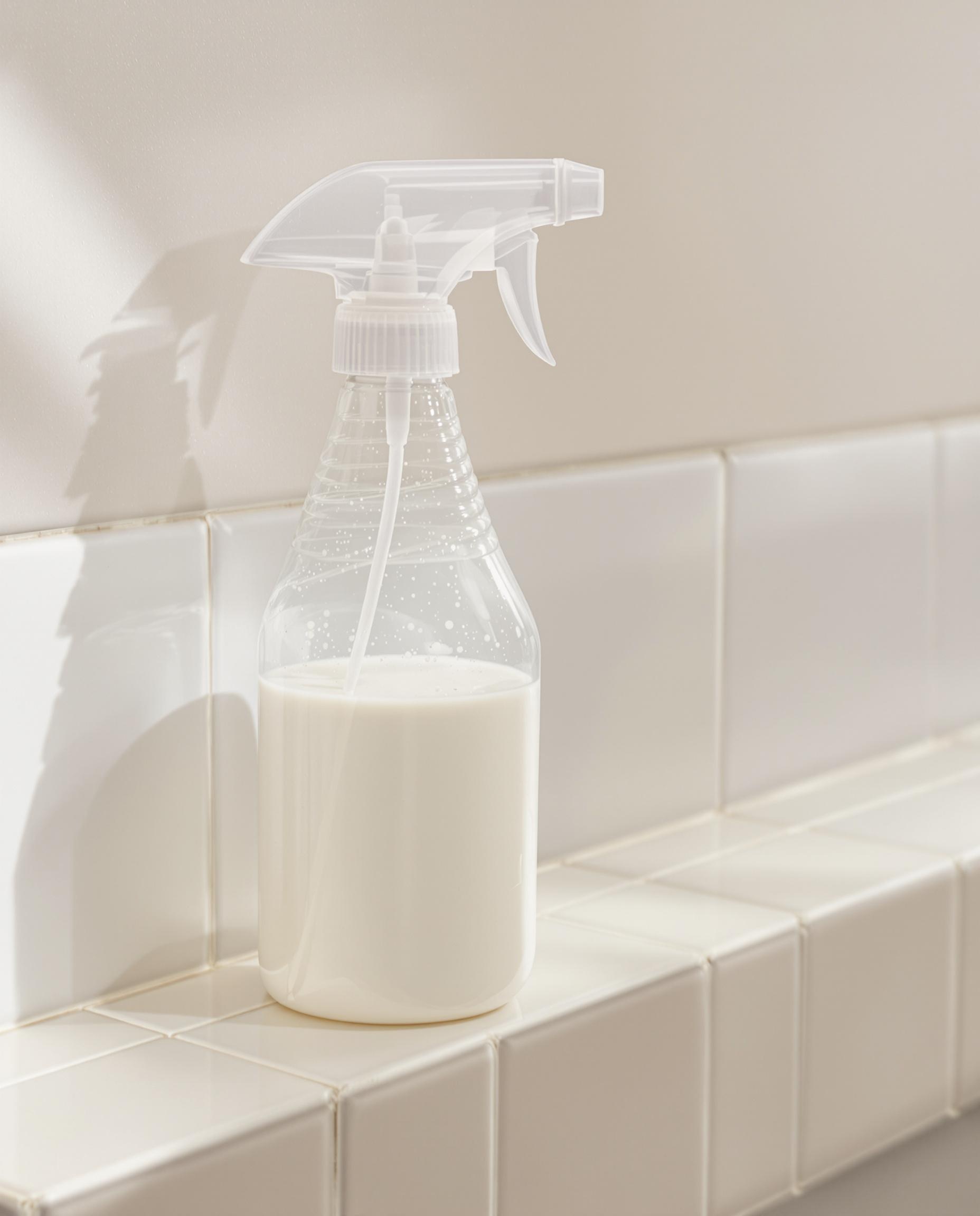 Spray maison pour nettoyer les joints de carrelage