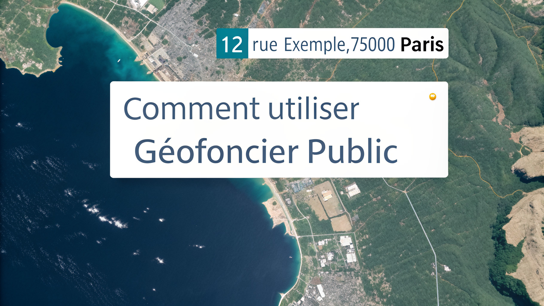 Recherche de parcelle sur Géofoncier en vue satellite