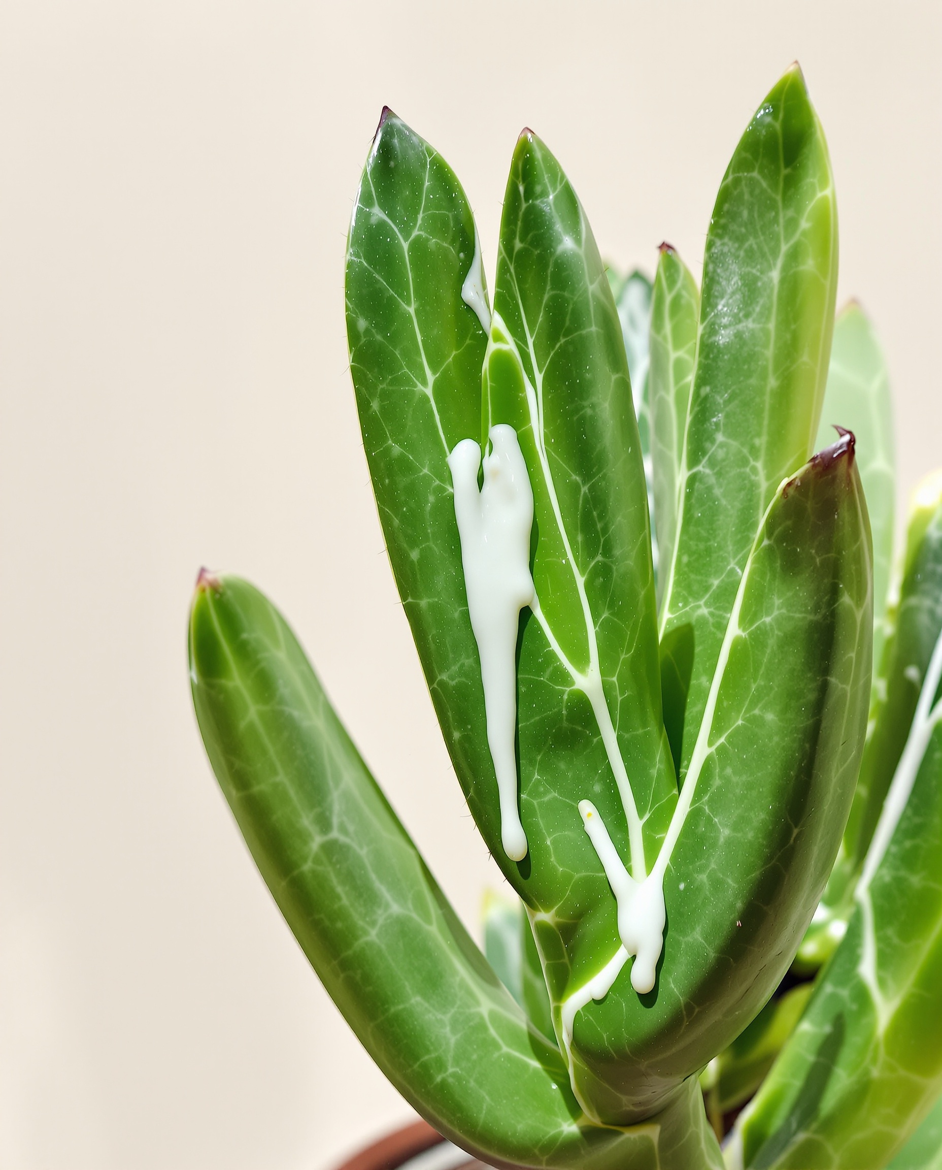 Euphorbe graphique avec latex visible