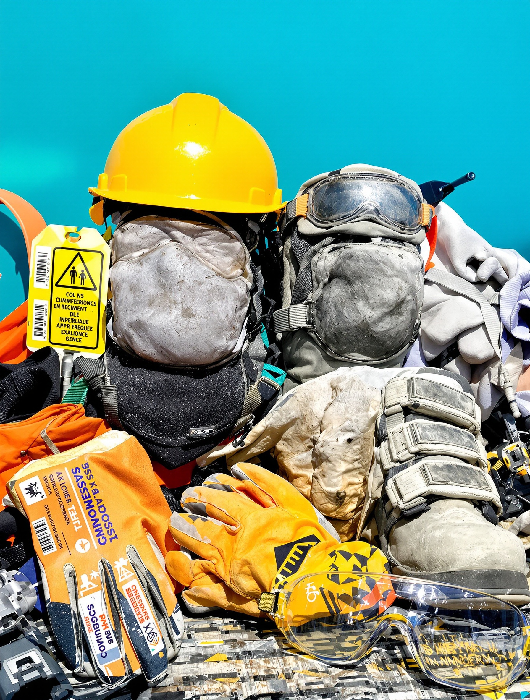 EPI indispensables pour monte-tuiles humour chantier