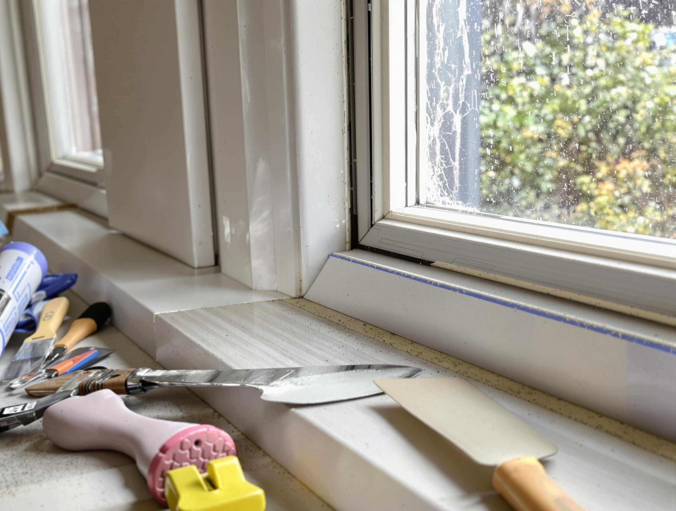 Joints de fenêtre changés contre humidité chambre