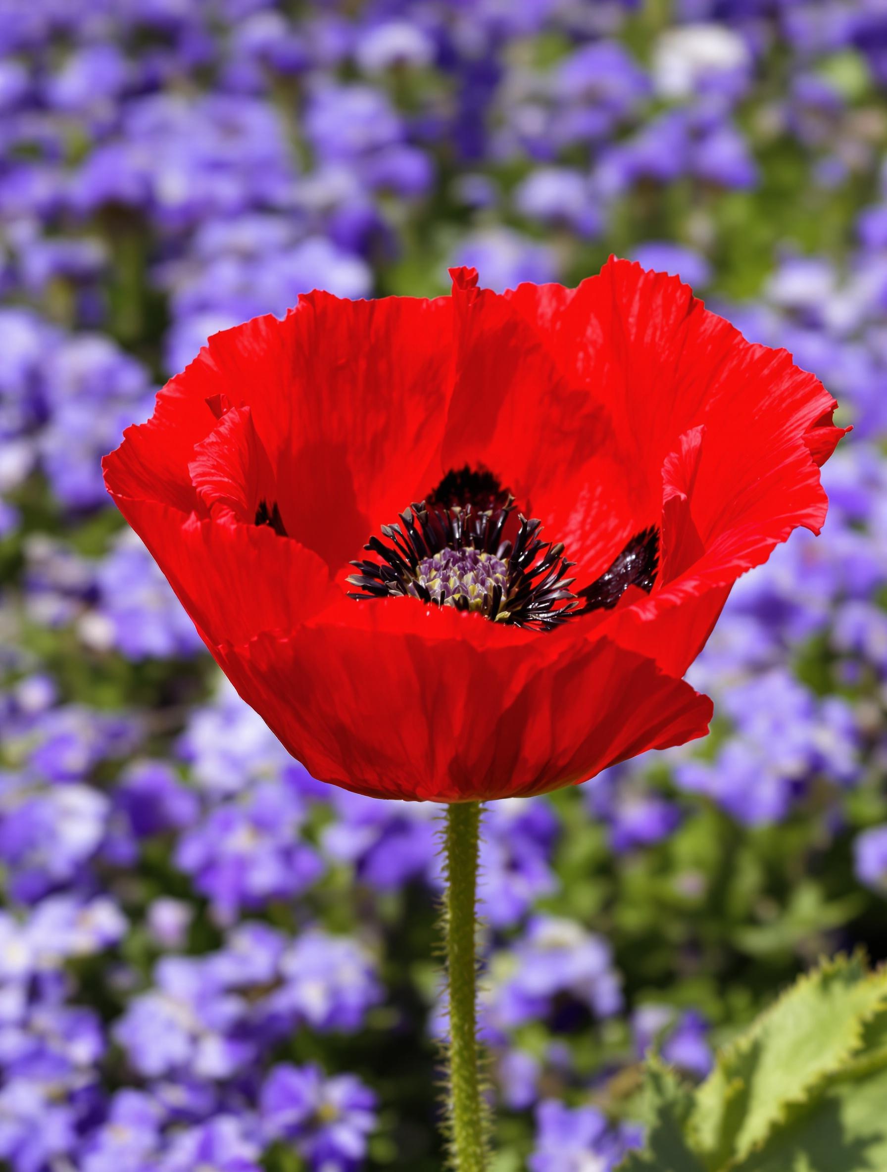 Massif mixte de Pavot d’Orient flamboyant – Papaver orientale ‘Turkenlouis’
