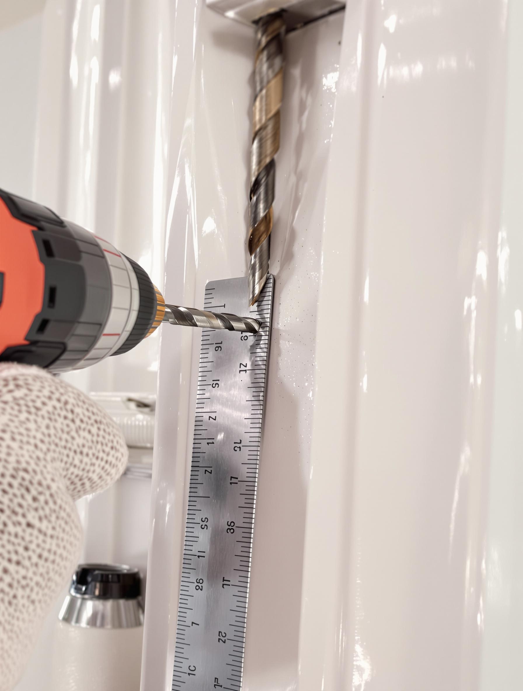 perçage précis porte-fenêtre PVC