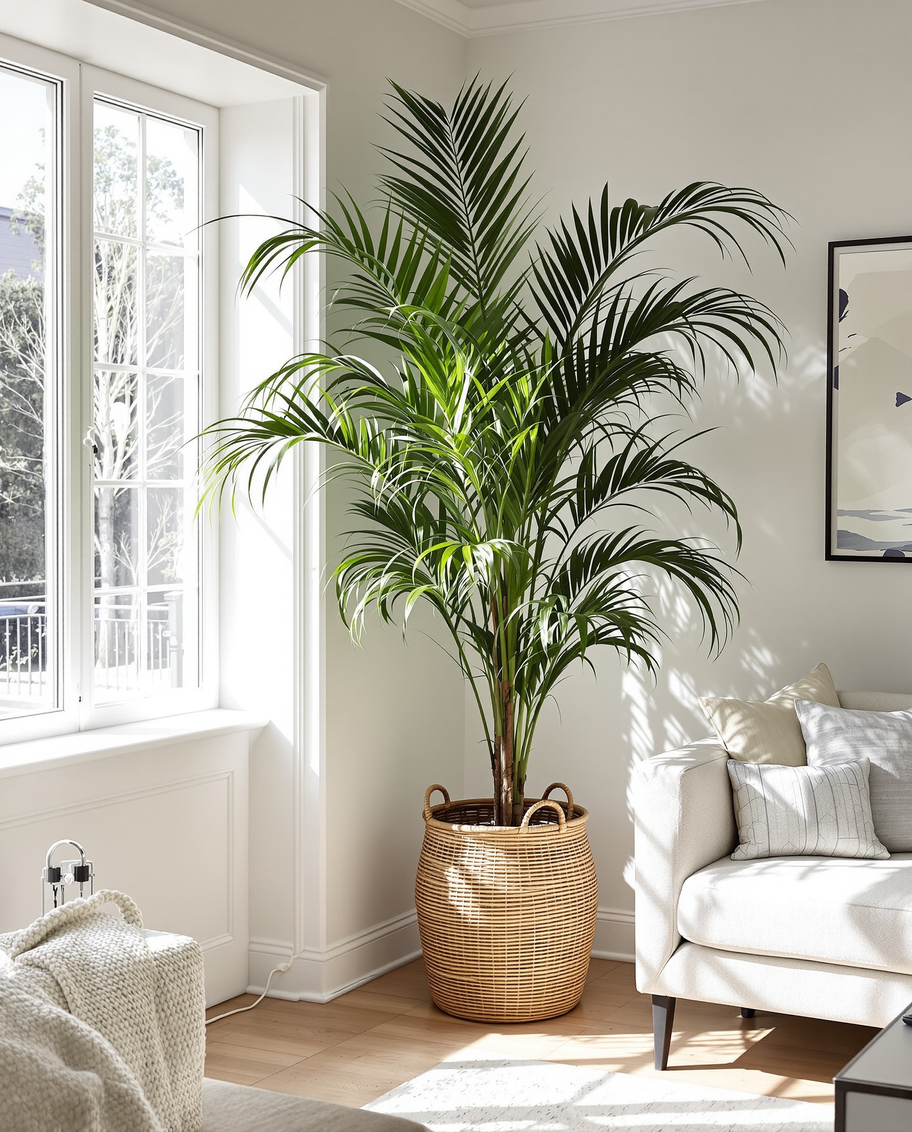 Kentia cache-misère panier déco cables