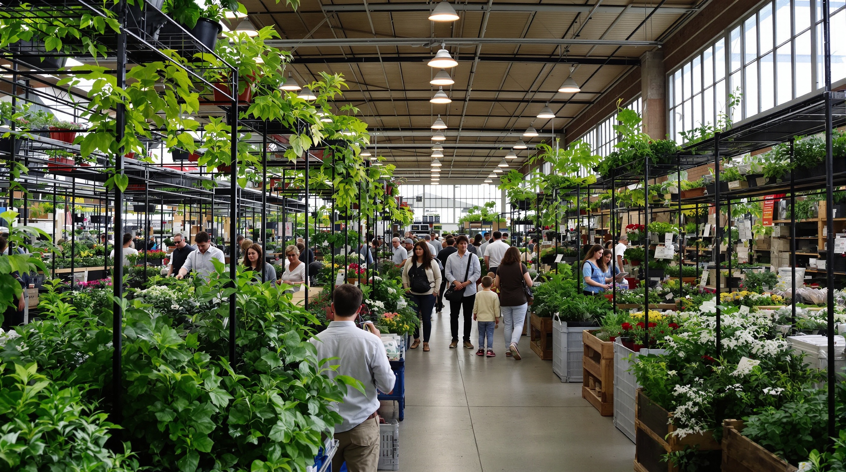 magasin jardinage support fer forgé grande surface