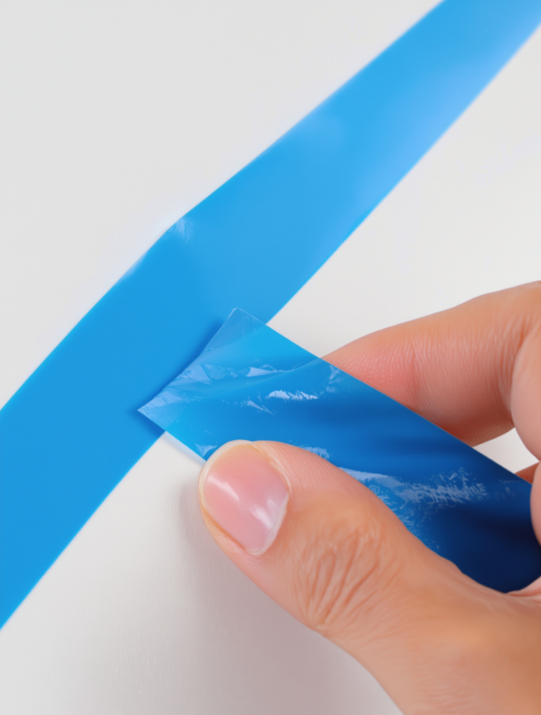 Pose parfaite ruban masquage triangle mural – étape clé anti-bavure.