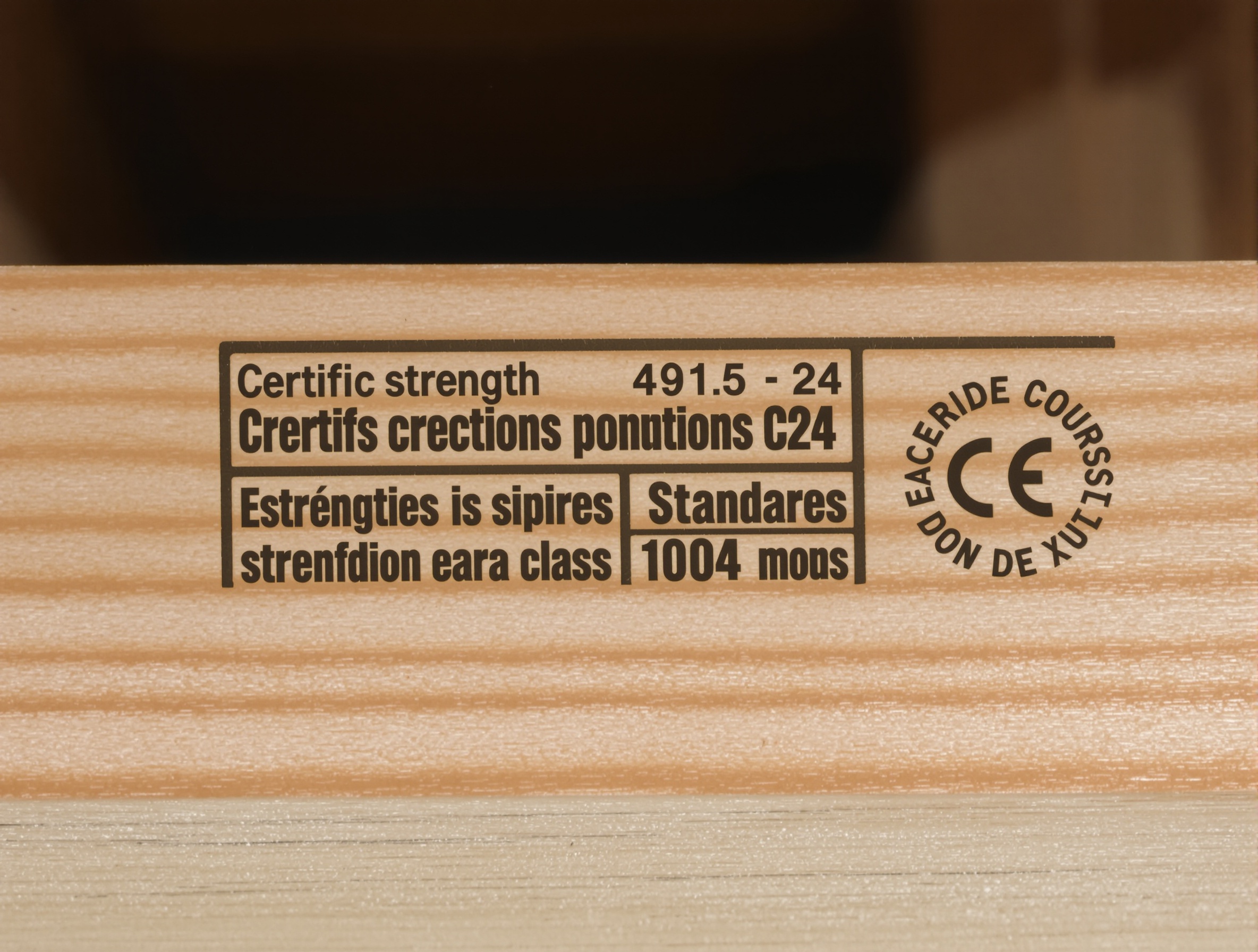 Marquage certification bois C24