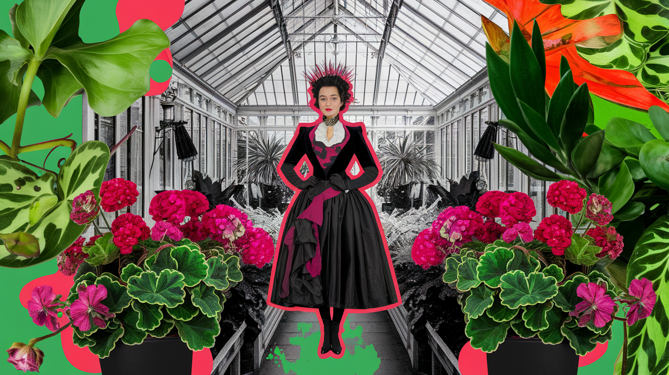 Mary Somerset duchesse punk victorienne serre Chelsea Pelargonium zonale
