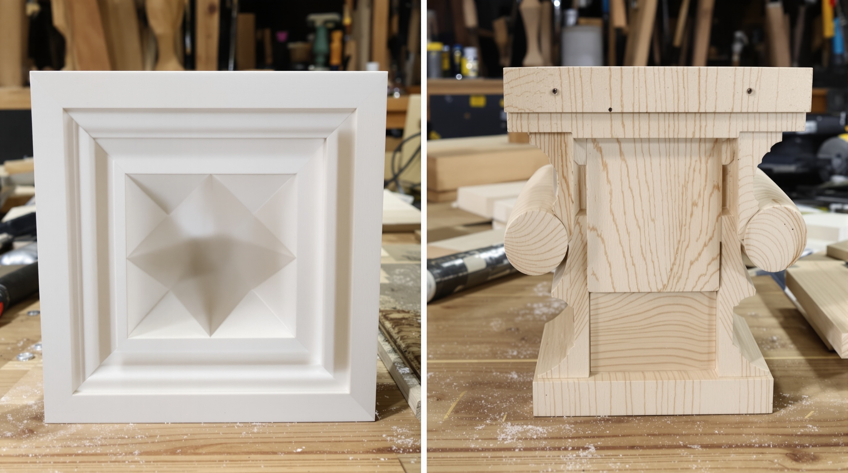 Moule ABS plastique et moule bois maison balustre béton DIY