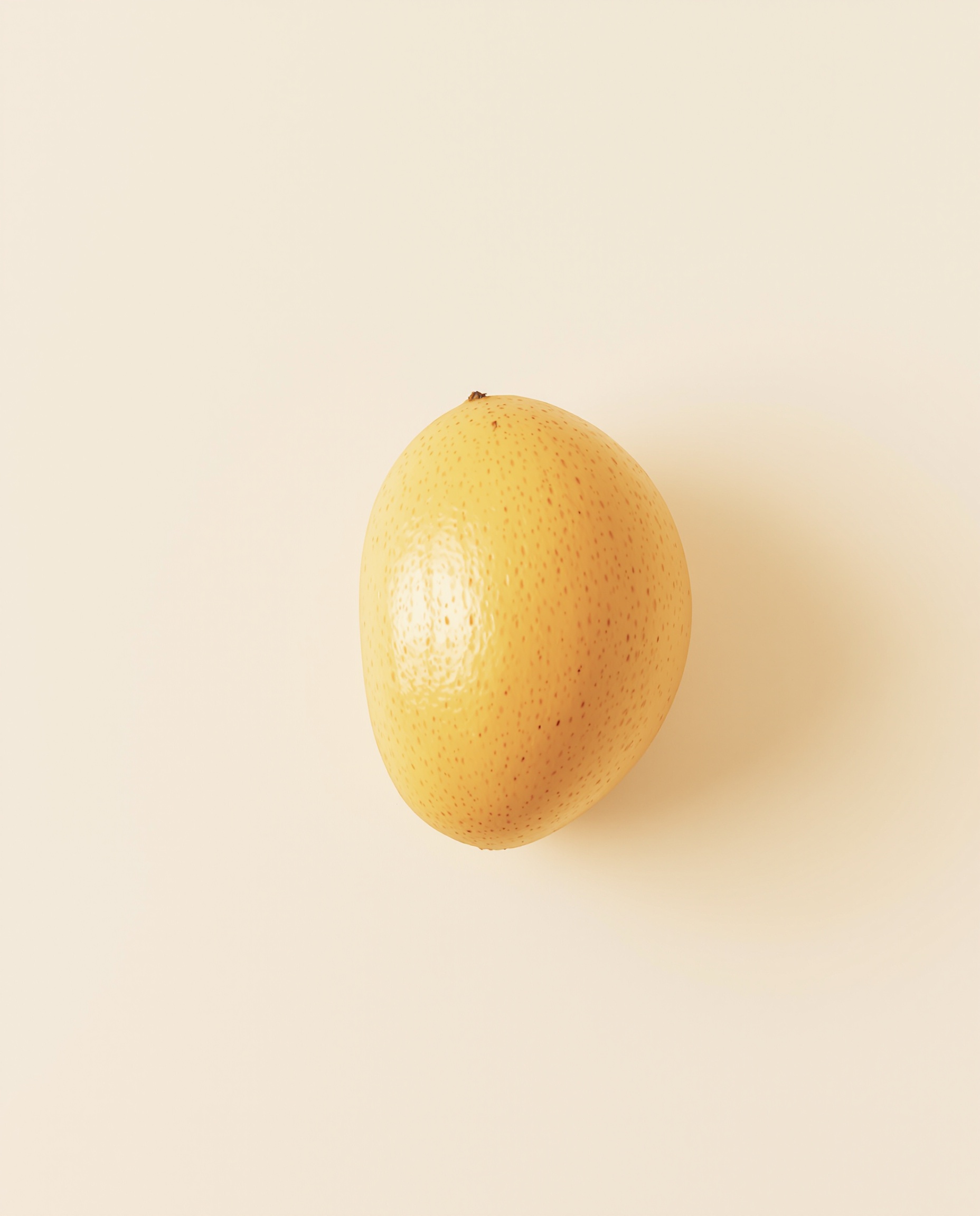 Noyau de mangue nettoyé prêt à germer
