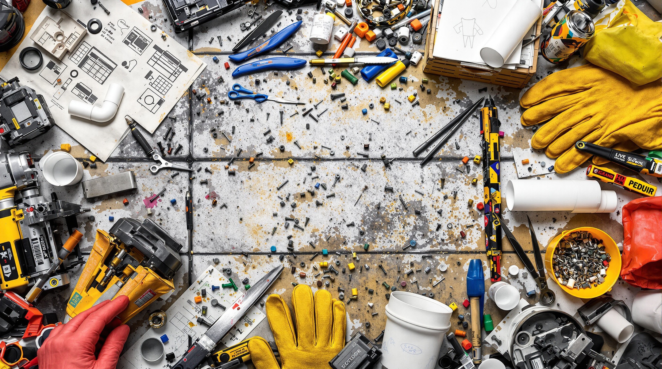 Liste humoristique outils éolienne DIY bricoleur dimanche PVC moteur gants vis