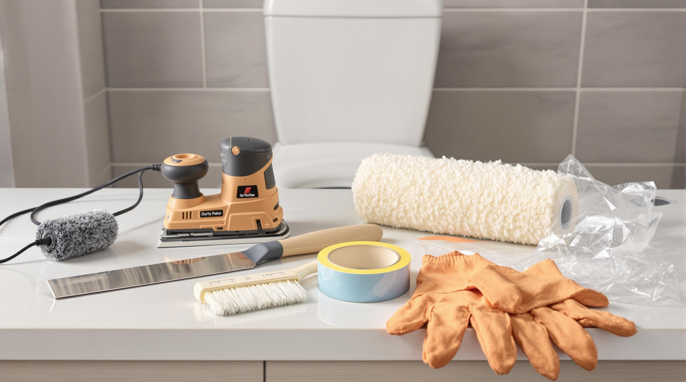 Outils essentiels peinture WC moderne