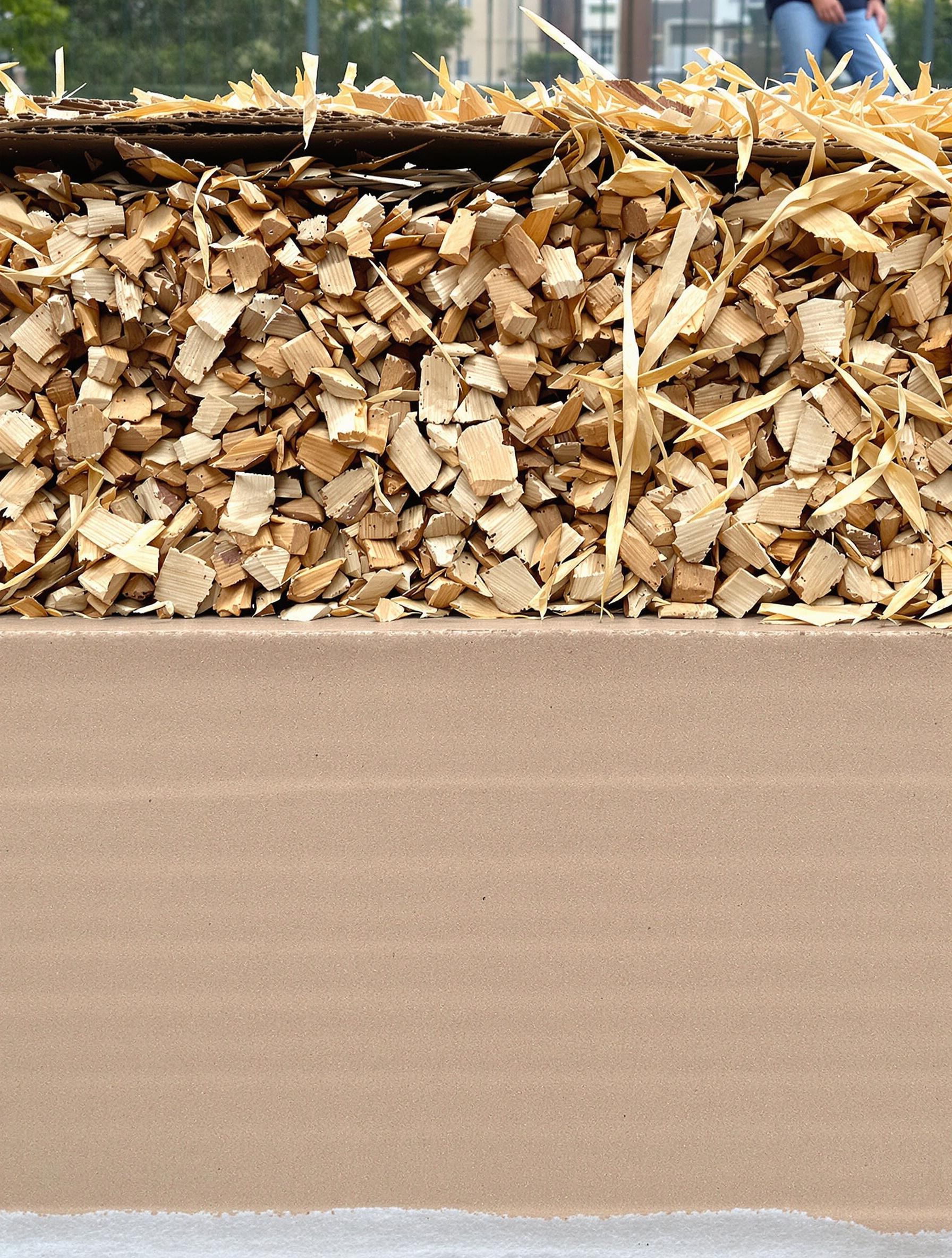 Technique de paillage avec carton et BRF pour potager
