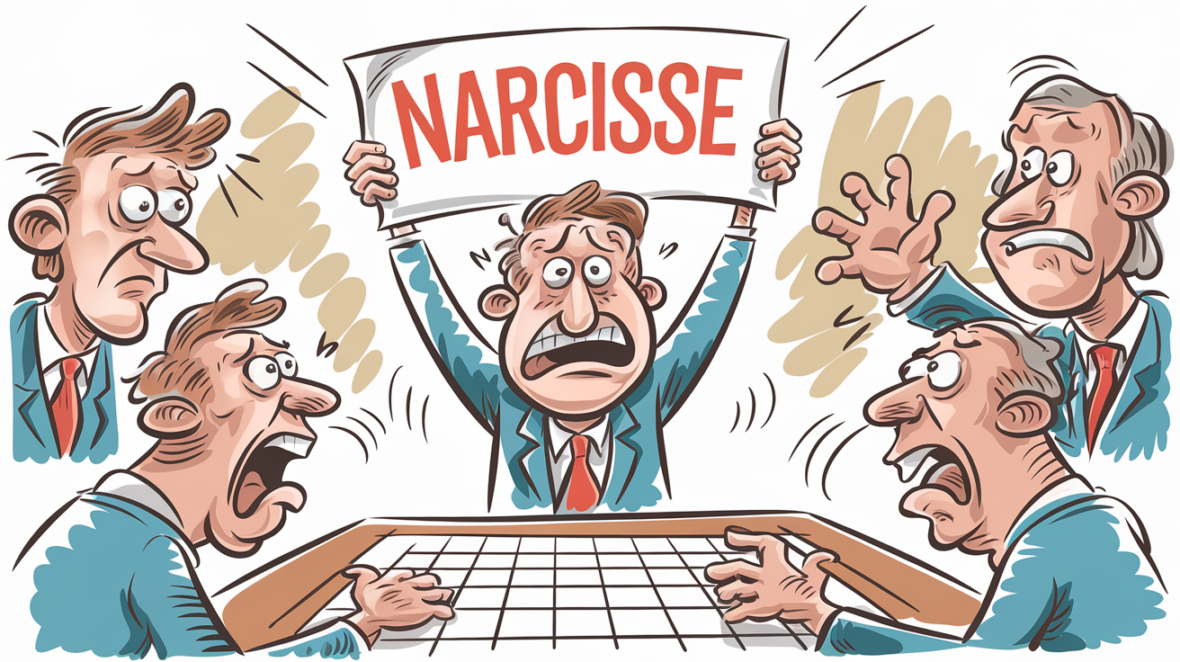 Joueur stressé Petit Bac Narcisse