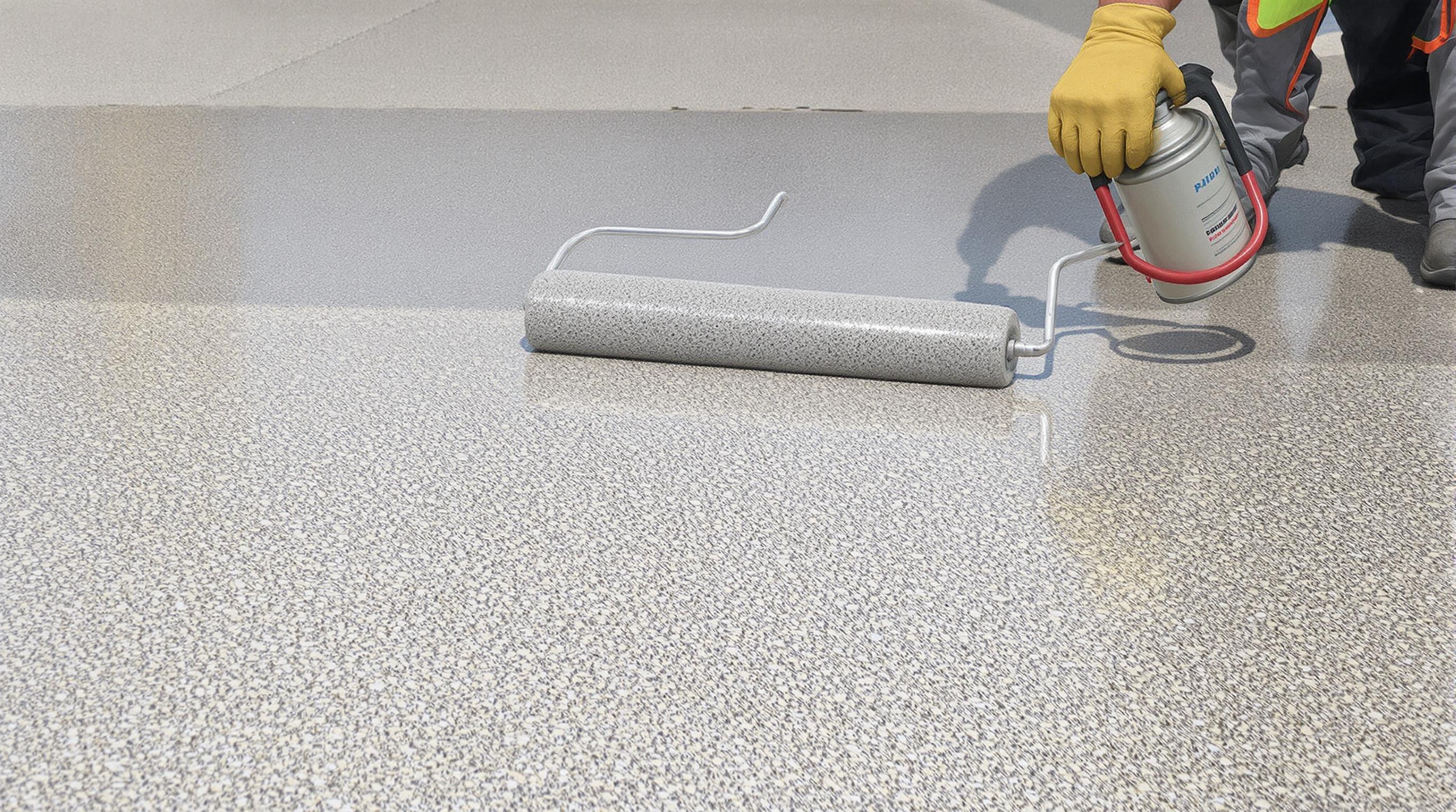 Application cure filmogène hydrofuge béton désactivé protection long terme