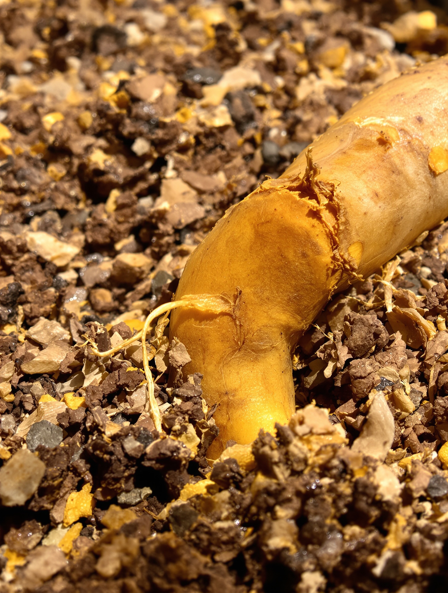 Rempotage rhizome curcuma sain substrat drainant