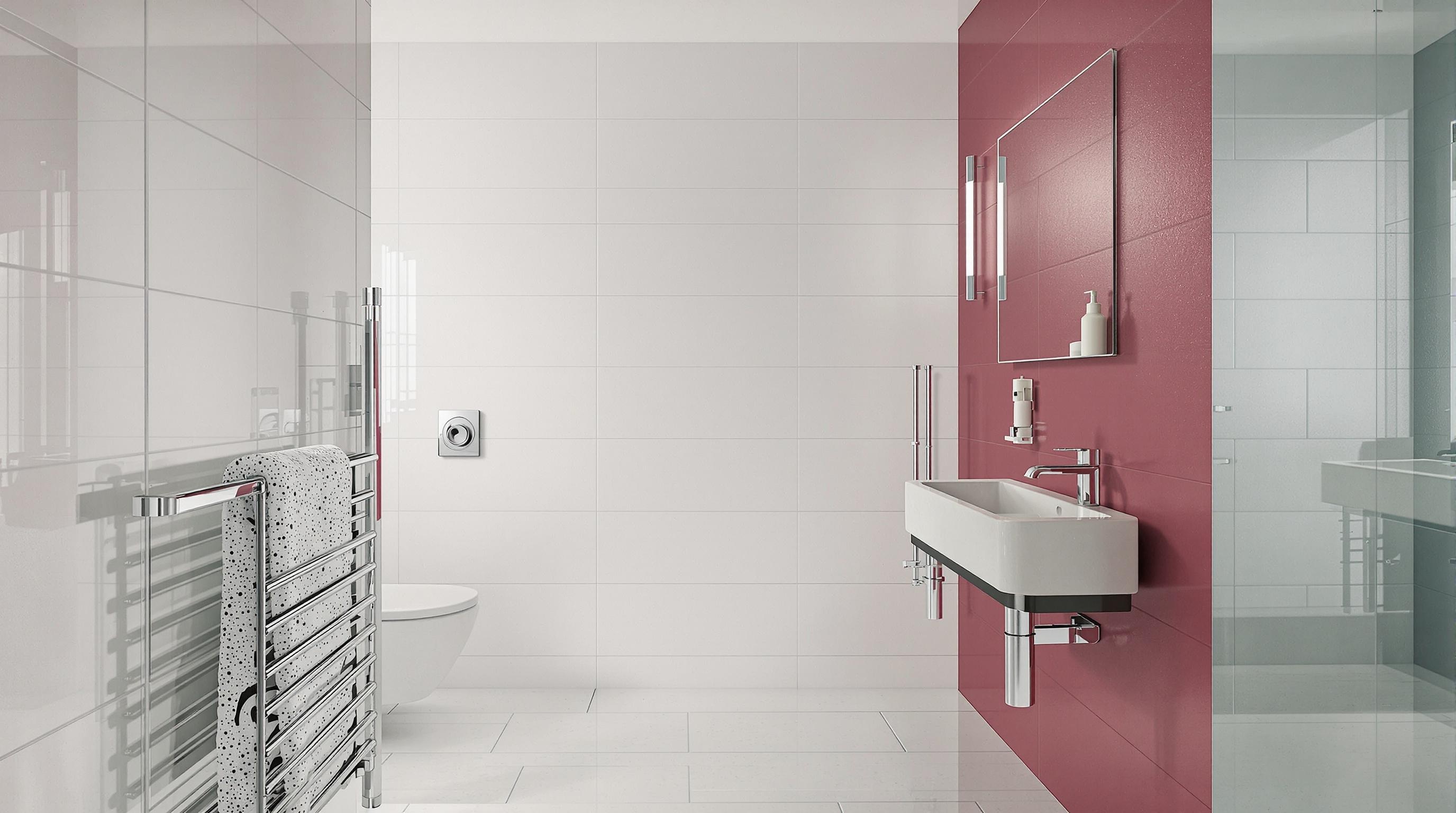 Salle de bain moderne avec panneaux muraux design et faciles à entretenir