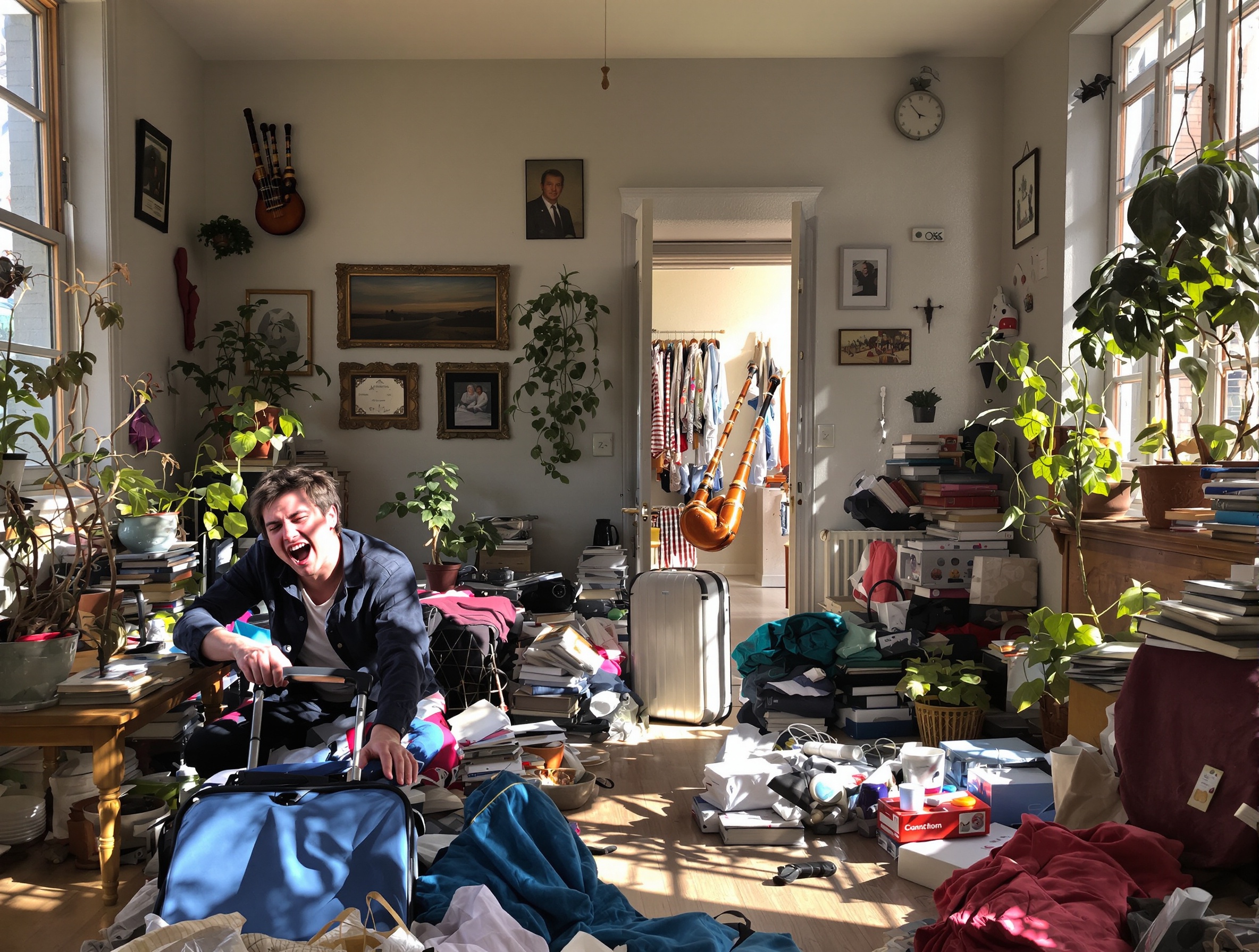 Déménagement bohème express, plantes mortes et cornemuse du voisin