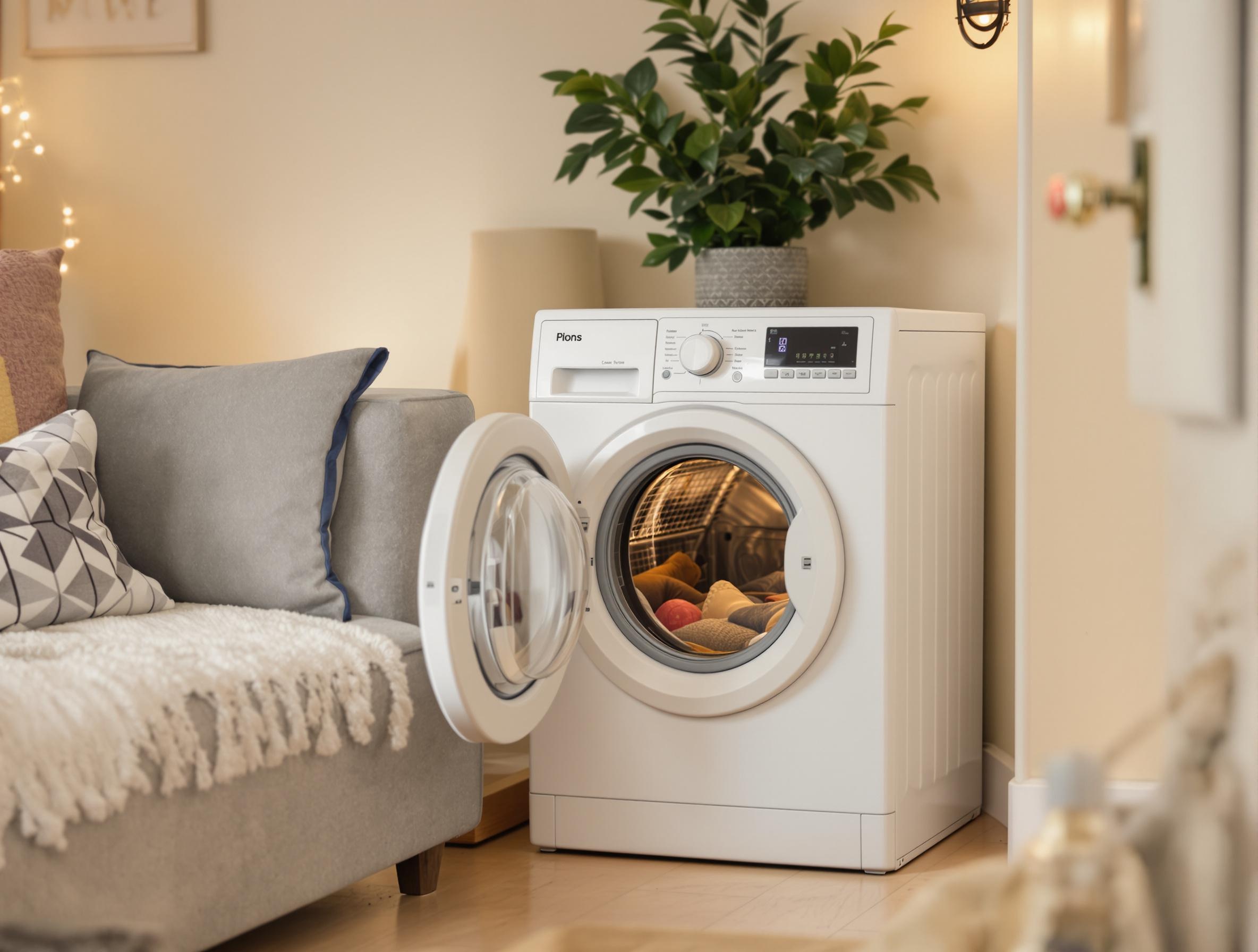 Sèche-linge compact adapté aux petits appartements modernes.