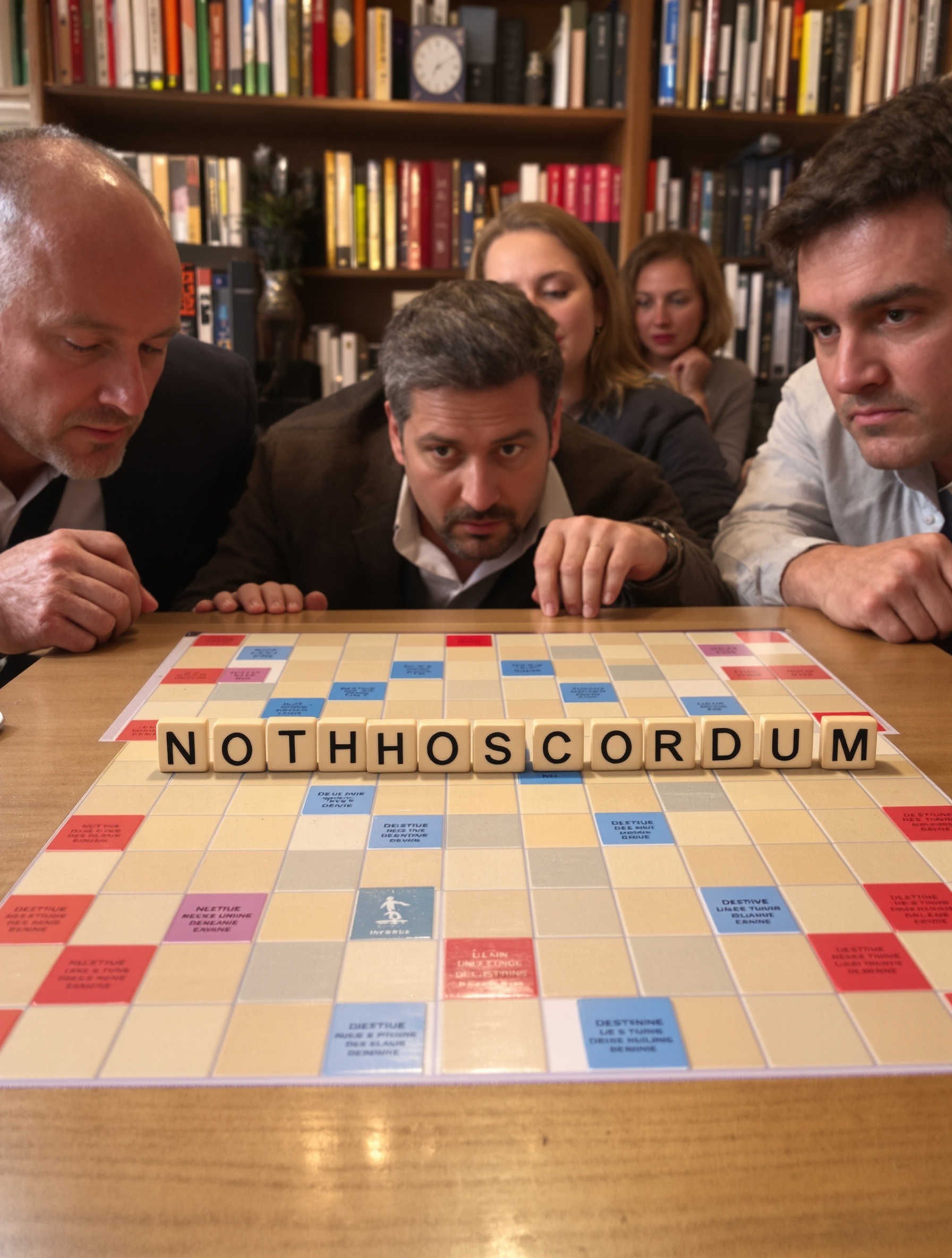 Table Scrabble mot Nothoscordum regards suspicieux
