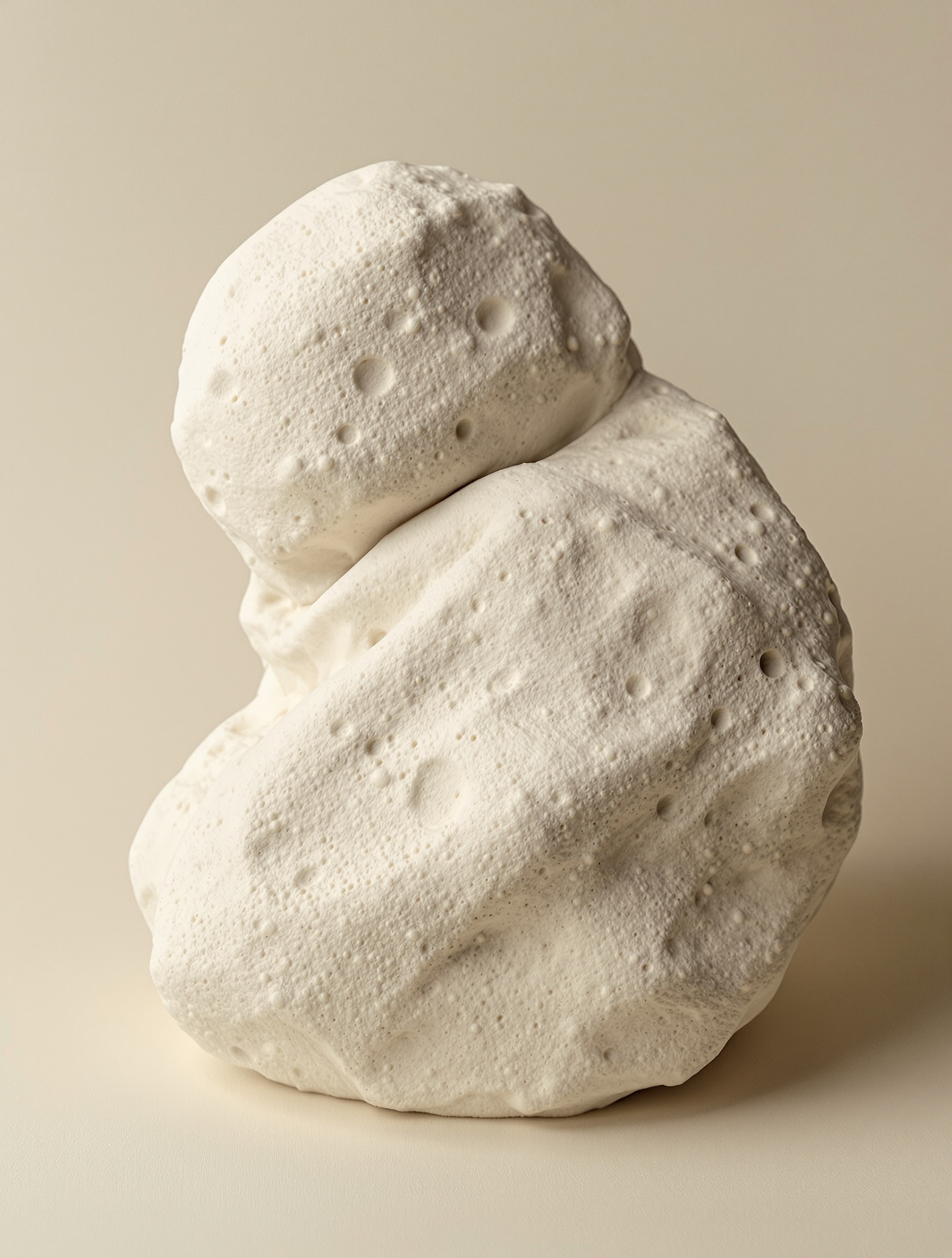 sculpture en pâte à sel avec bulles d'air visibles