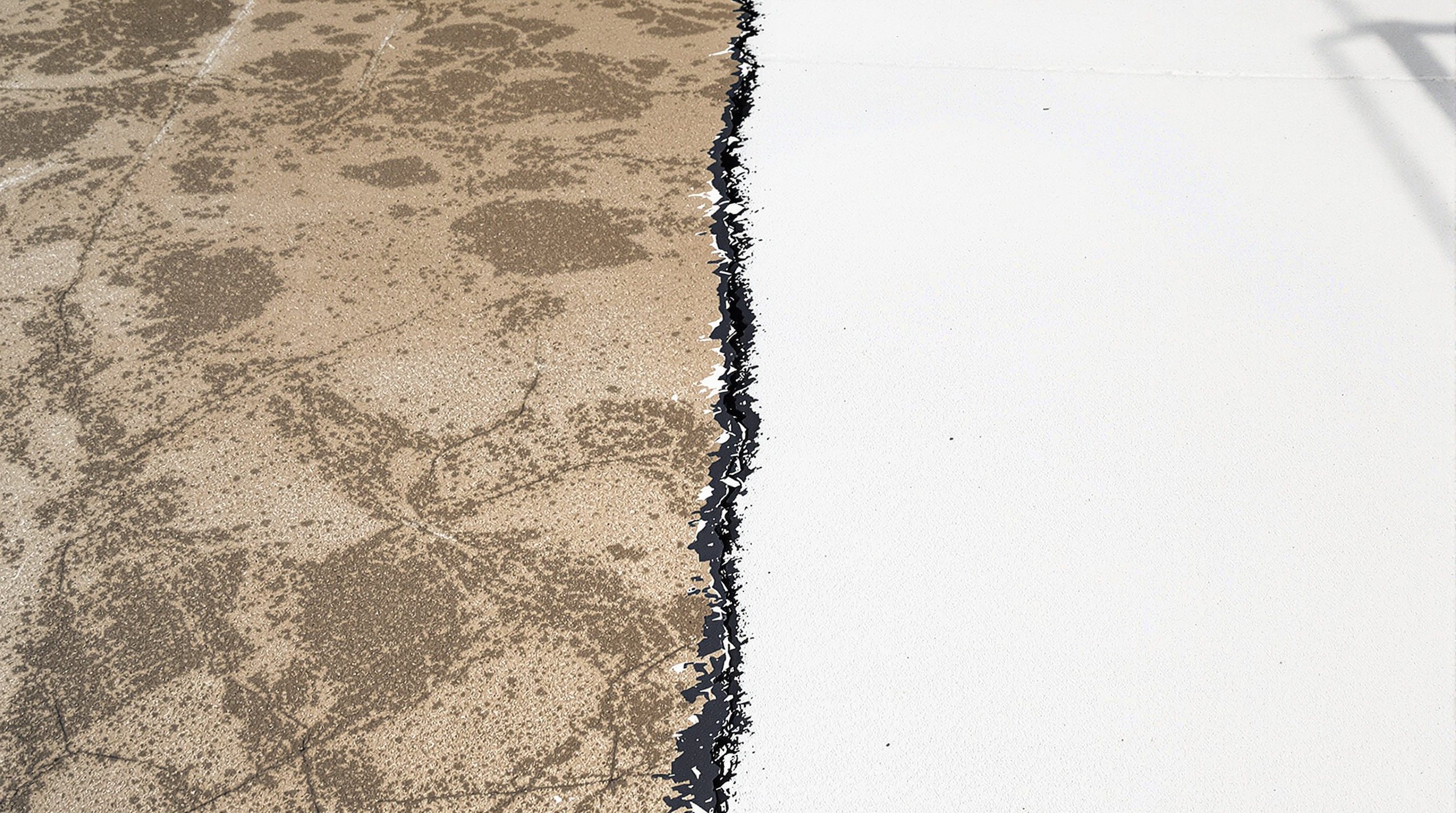 Différence flagrante sol béton avant après préparation haute-pression