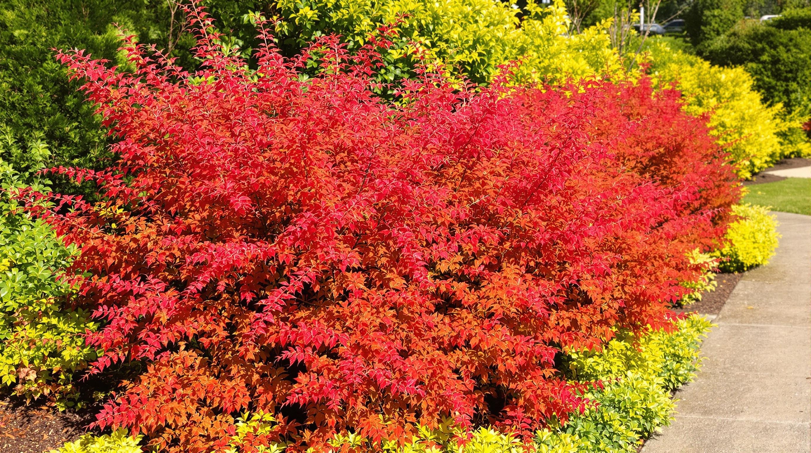Sumac de Virginie dans un aménagement de jardin moderne